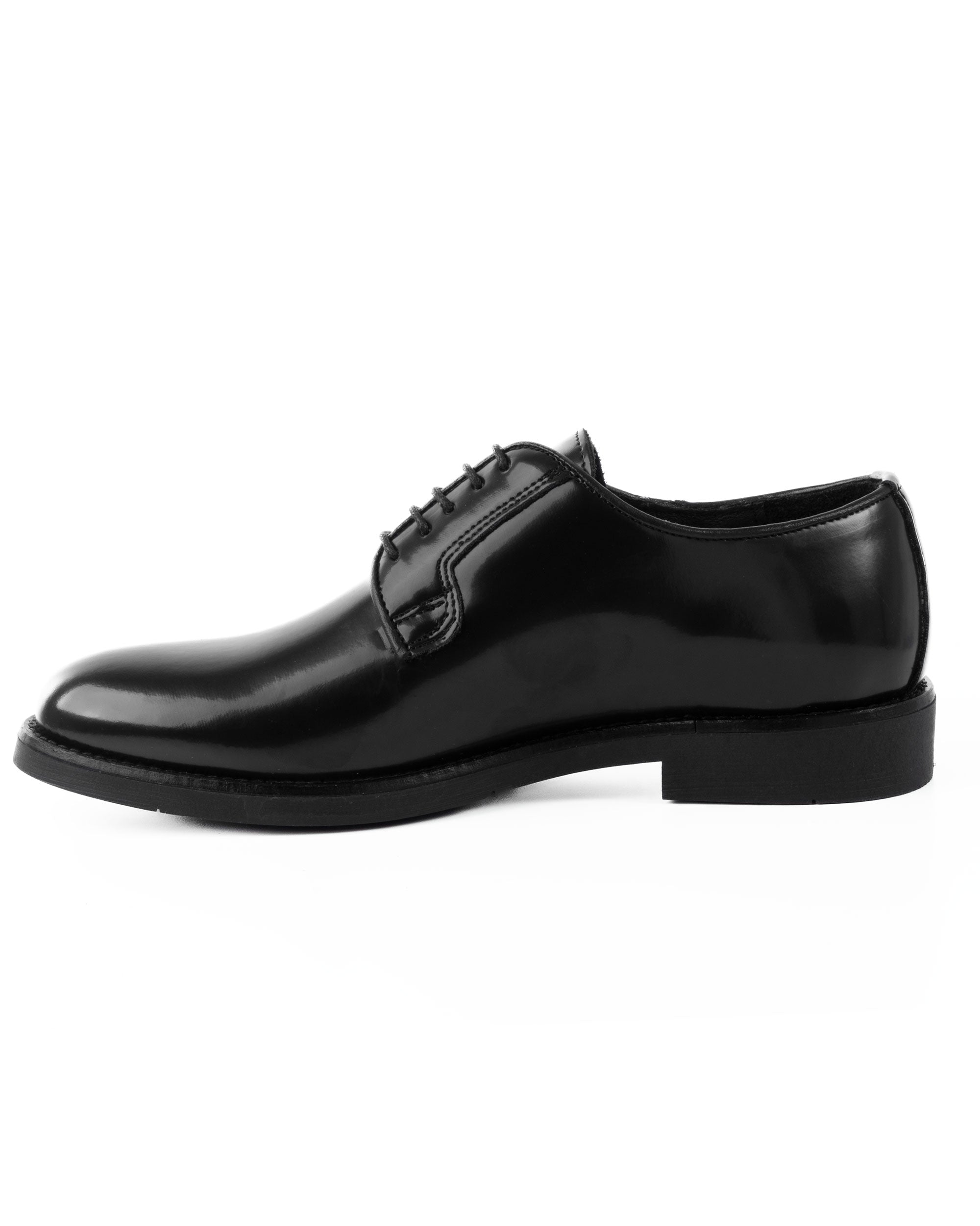 Scarpe Uomo Classiche Stringate Ecopelle Abrasivate Eleganti Cerimonia Derby Con Lacci Suola Di Gomma Casual Nero GIOSAL-S1277A