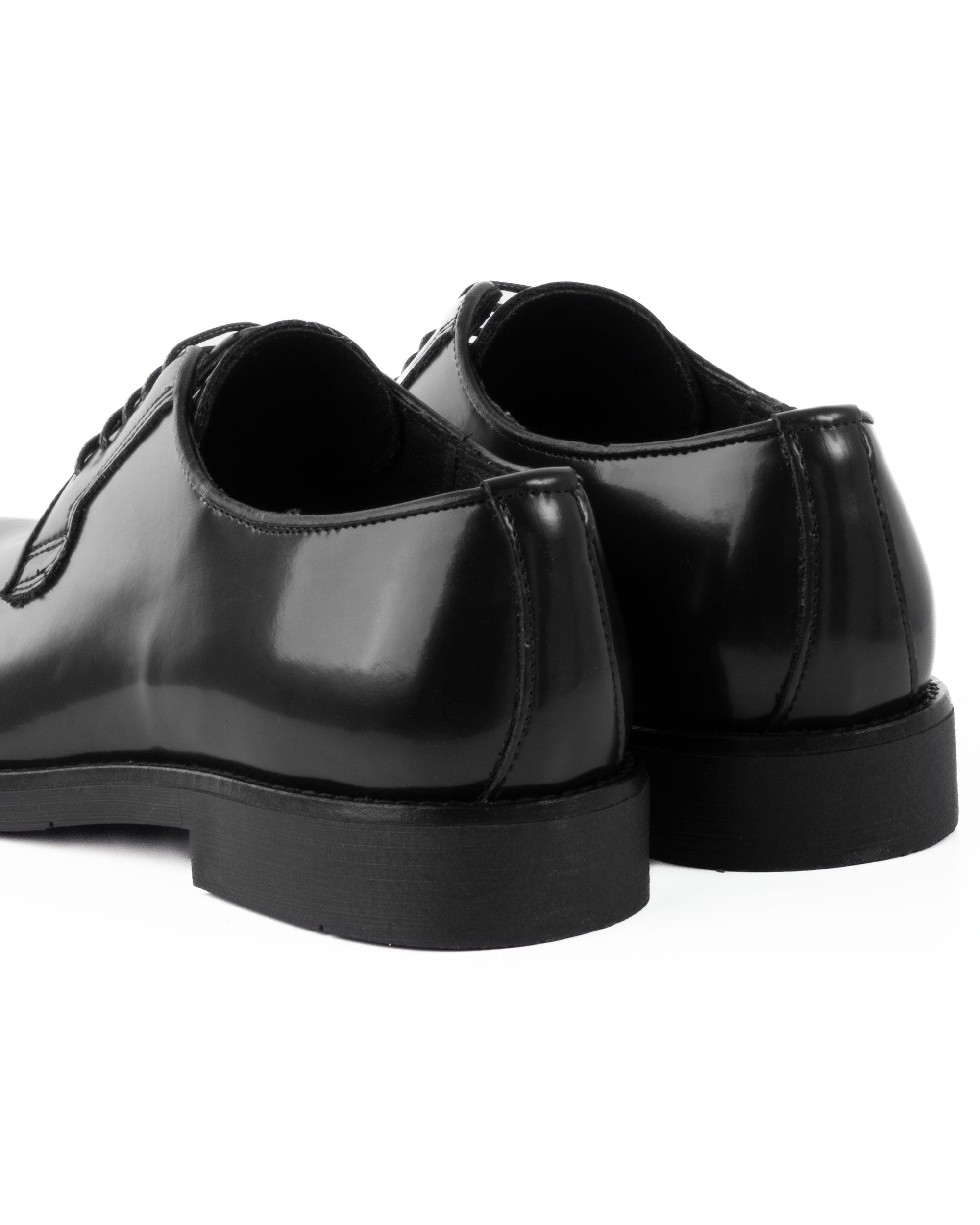 Scarpe Uomo Classiche Stringate Ecopelle Abrasivate Eleganti Cerimonia Derby Con Lacci Suola Di Gomma Casual Nero GIOSAL-S1277A