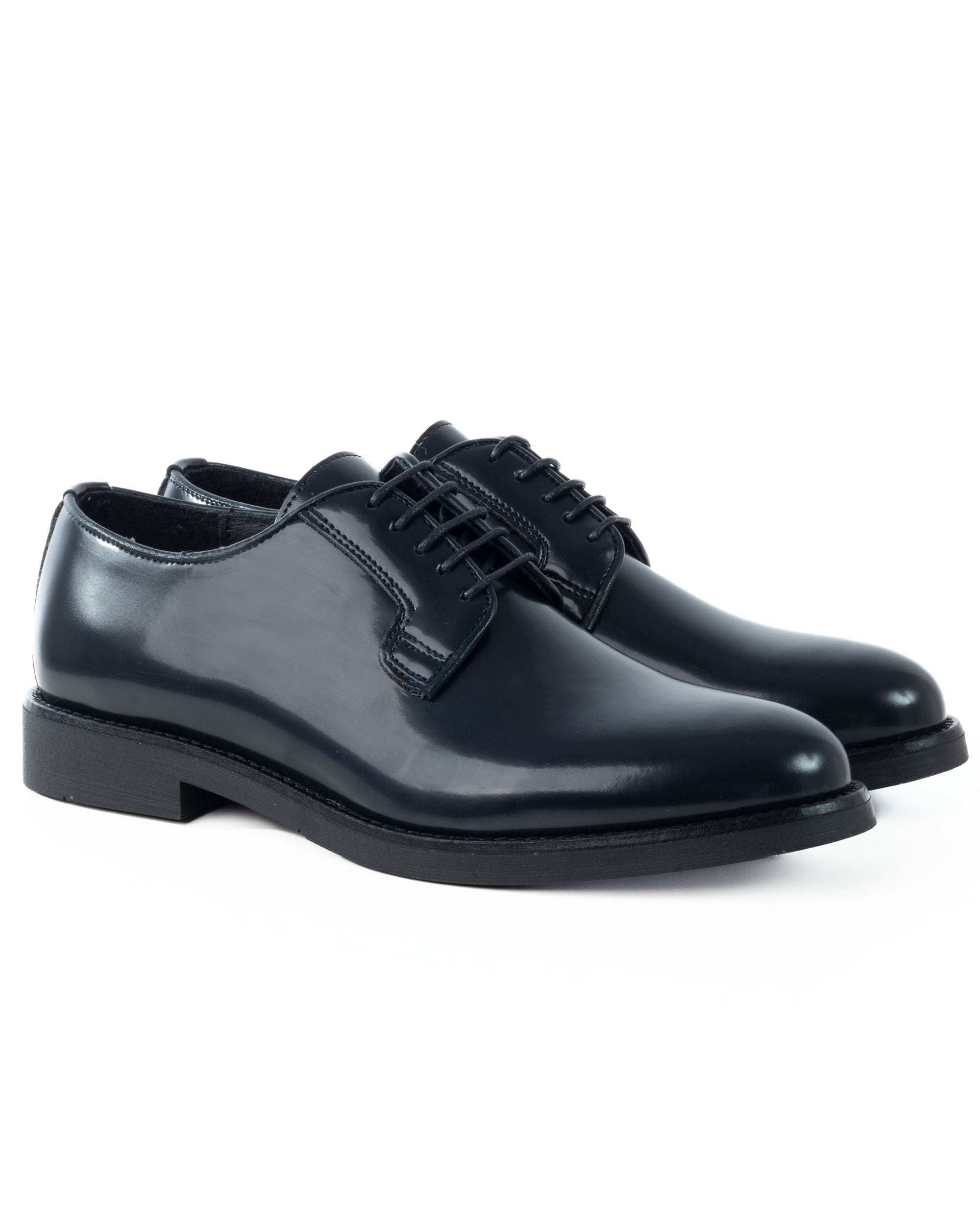 Scarpe Uomo Classiche Stringate Ecopelle Abrasivate Eleganti Cerimonia Derby Con Lacci Suola Di Gomma Casual Blu GIOSAL-S1278A