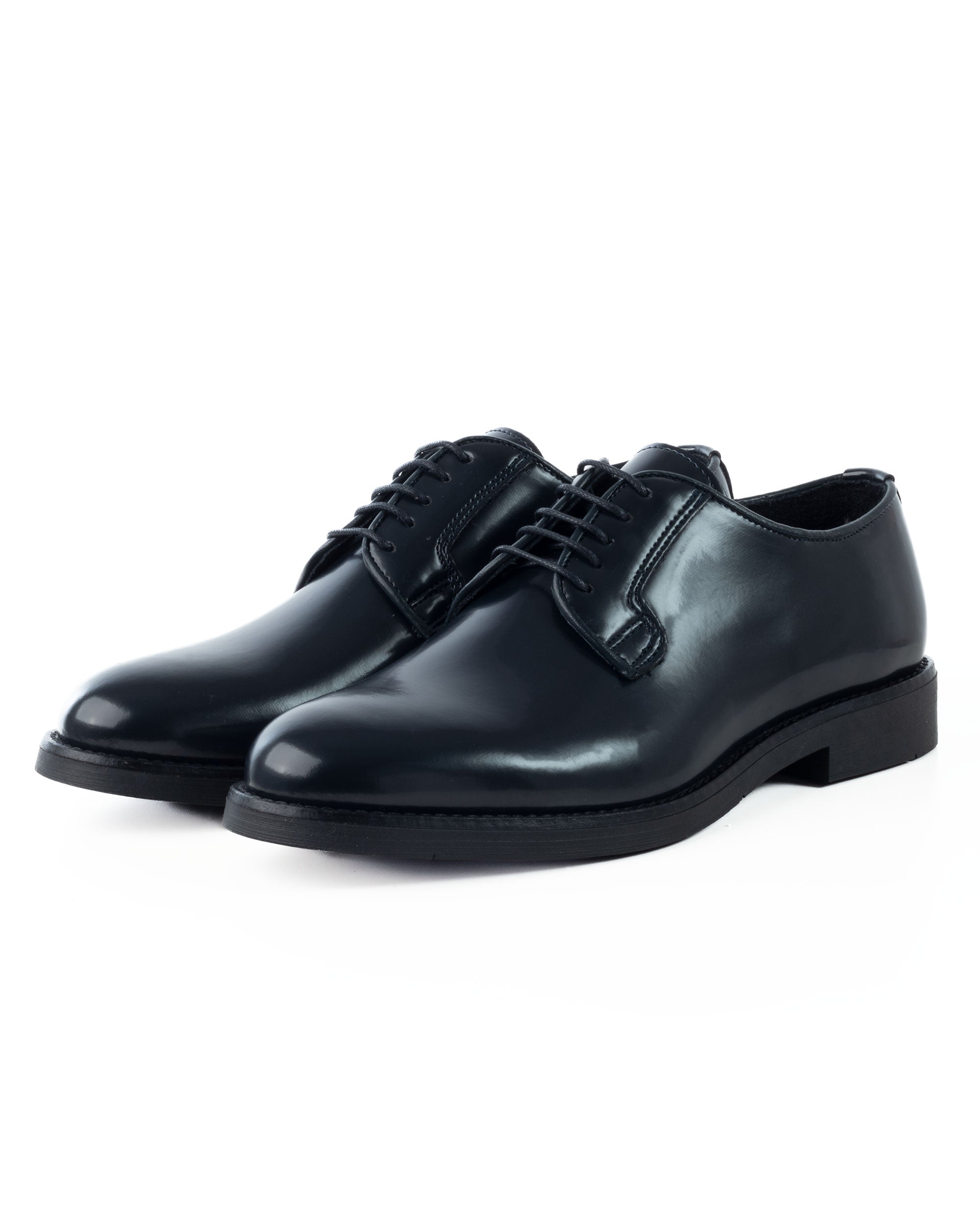 Scarpe Uomo Classiche Stringate Ecopelle Abrasivate Eleganti Cerimonia Derby Con Lacci Suola Di Gomma Casual Blu GIOSAL-S1278A