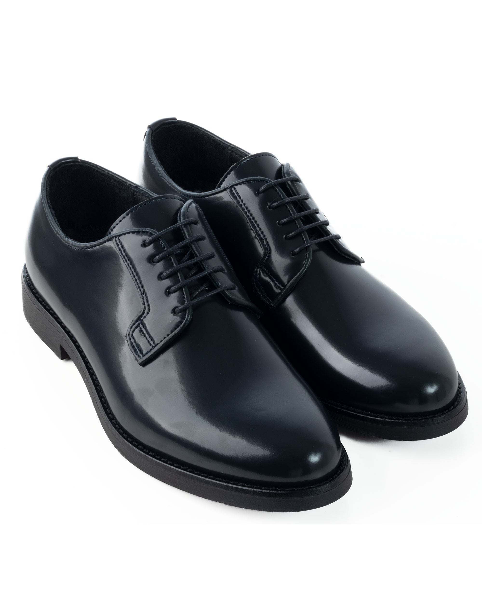 Scarpe Uomo Classiche Stringate Ecopelle Abrasivate Eleganti Cerimonia Derby Con Lacci Suola Di Gomma Casual Blu GIOSAL-S1278A
