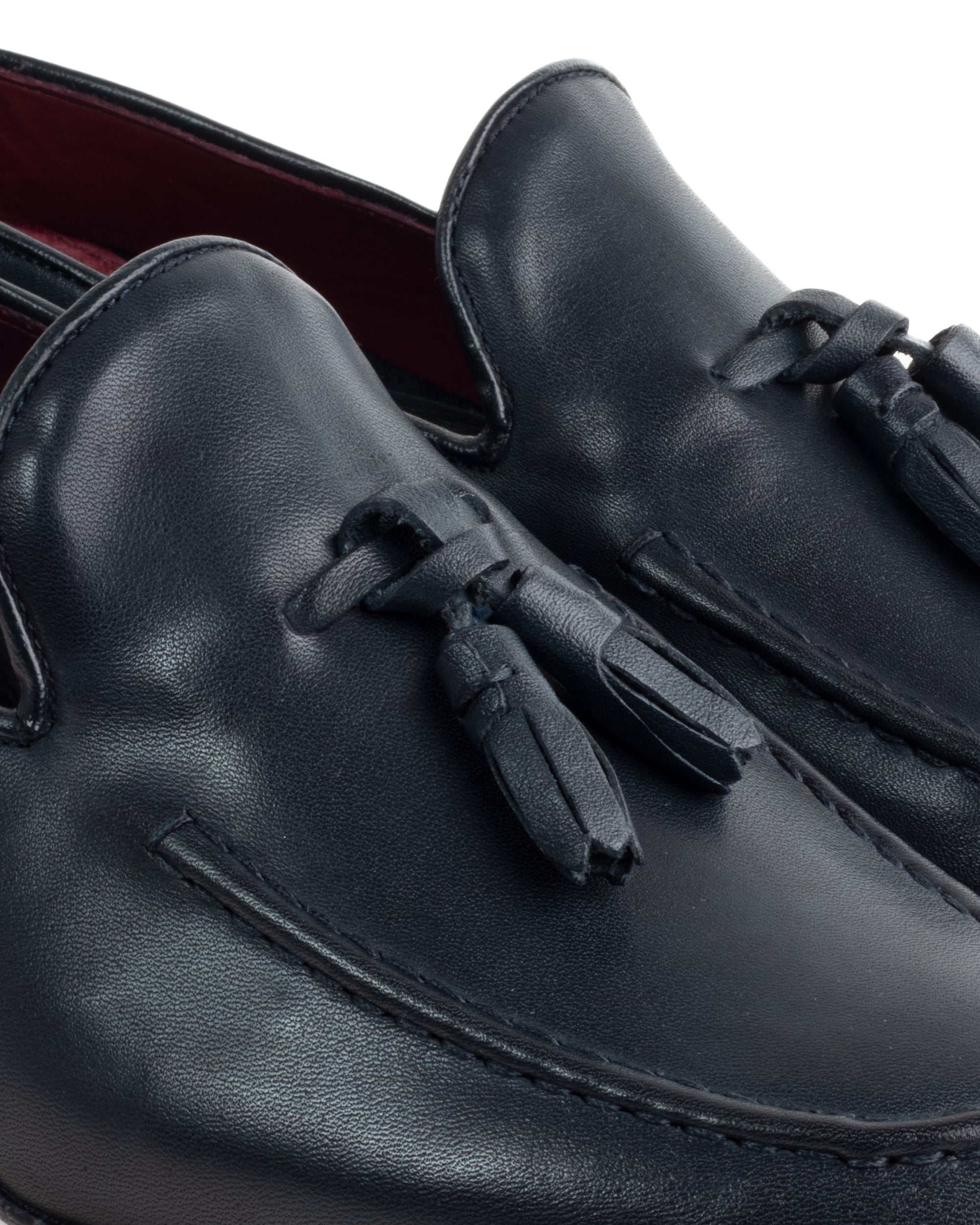 Mocassini College Uomo Con Nappine Scarpe Classiche Ecopelle Morbida Eleganti Cerimonia Suola Di Cuoio Con Ovalino Antiscivolo Casual Blu GIOSAL-S1281A