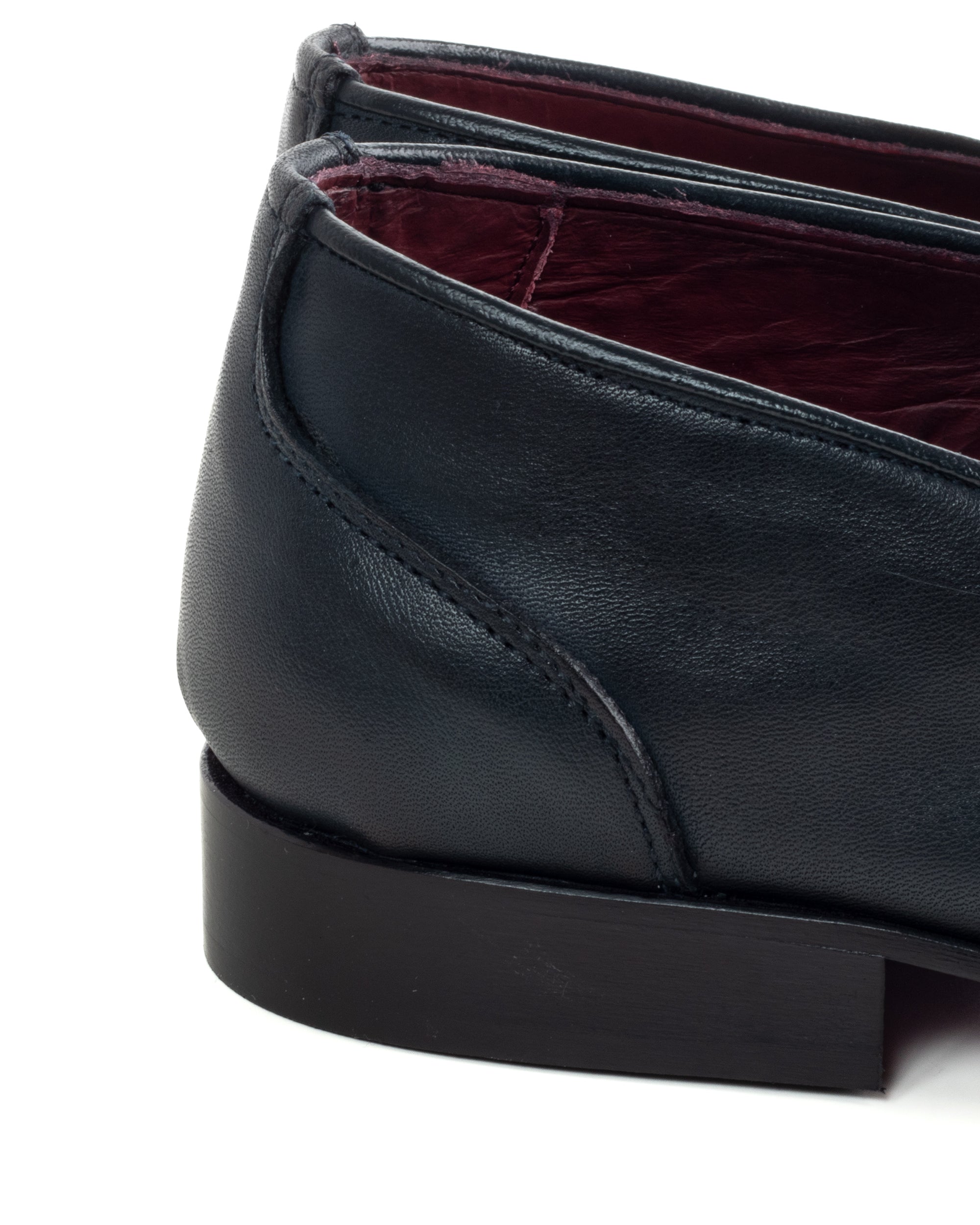 Mocassini College Uomo Con Nappine Scarpe Classiche Ecopelle Morbida Eleganti Cerimonia Suola Di Cuoio Con Ovalino Antiscivolo Casual Blu GIOSAL-S1281A