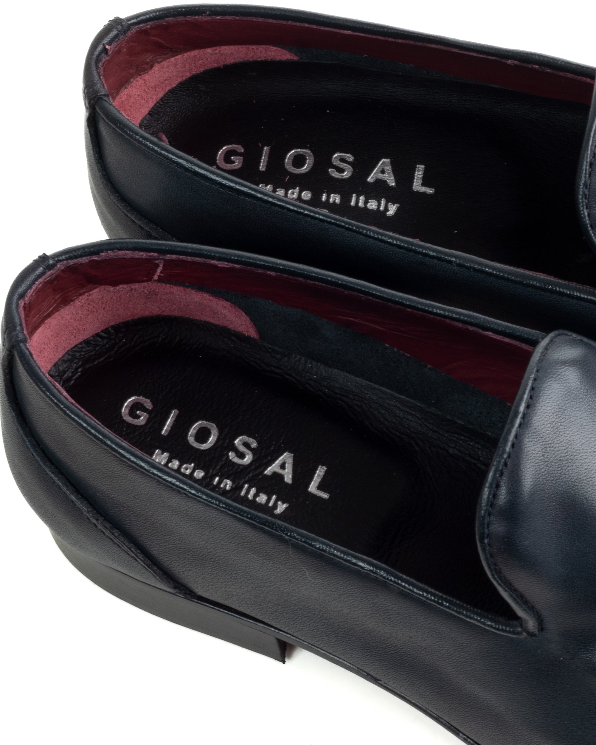 Mocassini College Uomo Con Nappine Scarpe Classiche Ecopelle Morbida Eleganti Cerimonia Suola Di Cuoio Con Ovalino Antiscivolo Casual Blu GIOSAL-S1281A