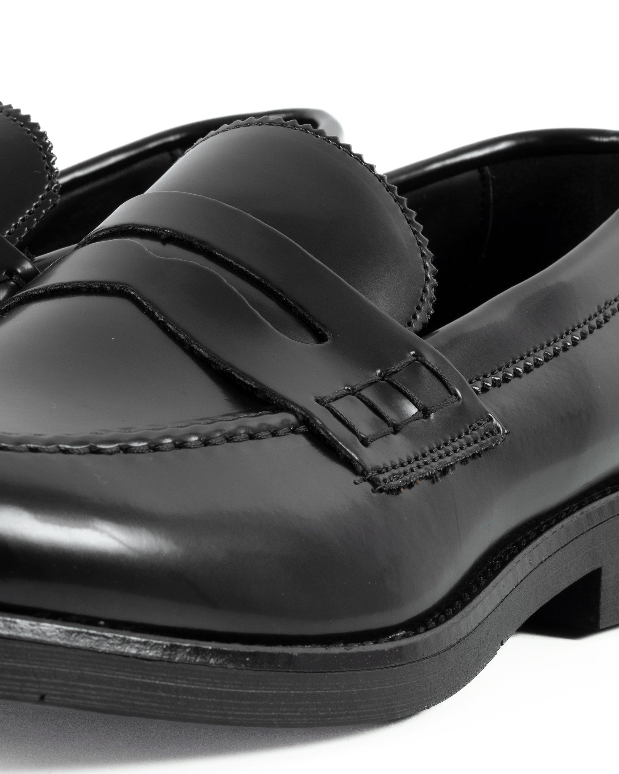 Mocassini College Uomo Scarpe Ecopelle Abrasivate Eleganti Cerimonia Suola Di Gomma Casual Nero GIOSAL-S1283A