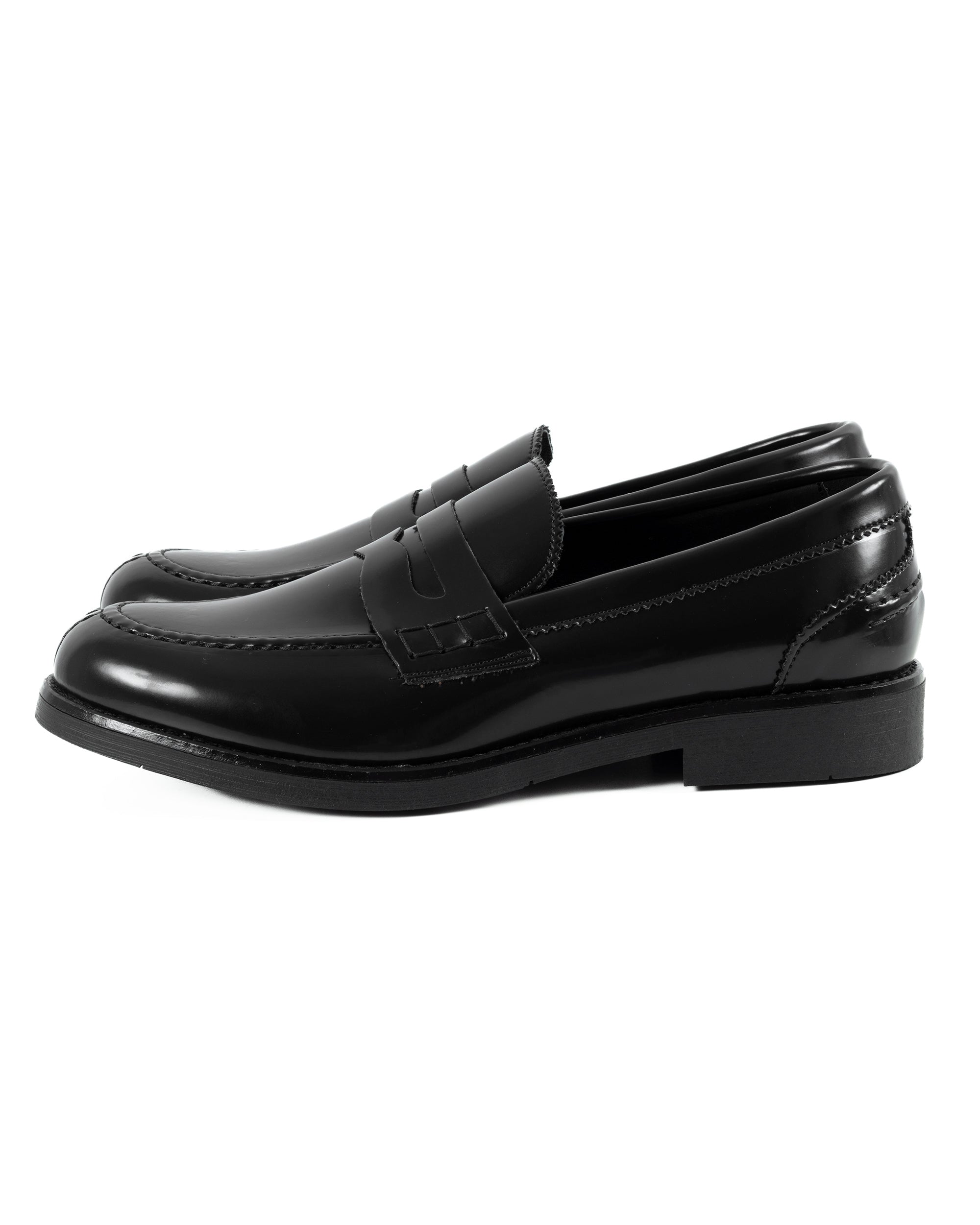 Mocassini College Uomo Scarpe Ecopelle Abrasivate Eleganti Cerimonia Suola Di Gomma Casual Nero GIOSAL-S1283A