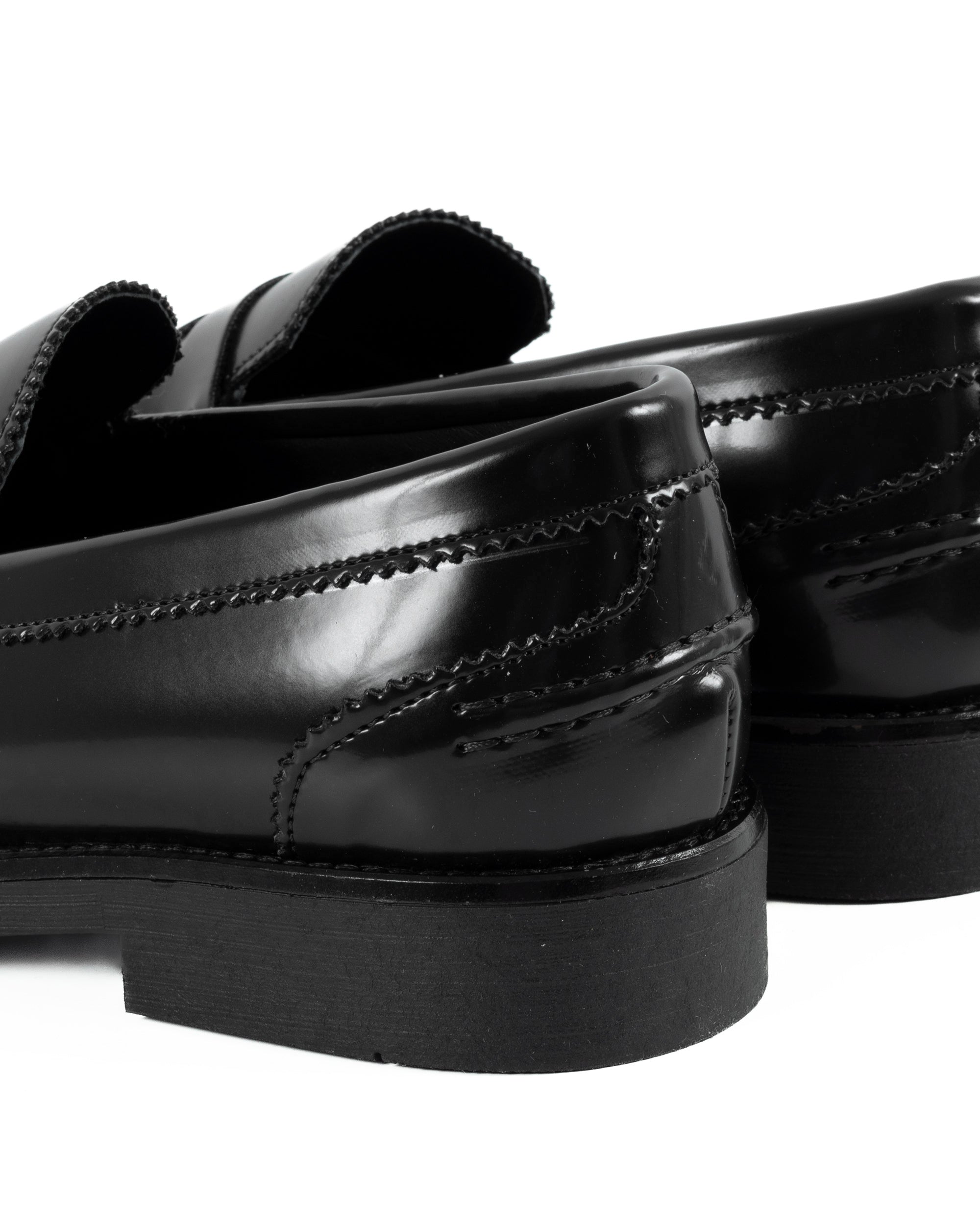 Mocassini College Uomo Scarpe Ecopelle Abrasivate Eleganti Cerimonia Suola Di Gomma Casual Nero GIOSAL-S1283A