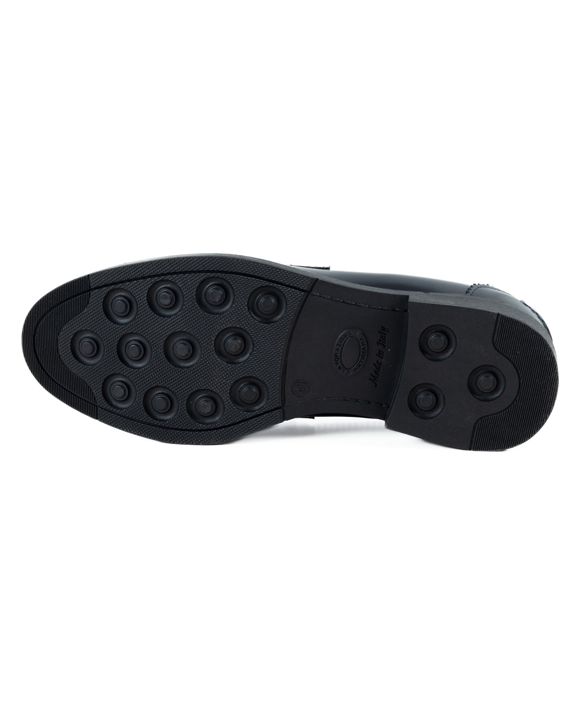 Mocassini College Uomo Scarpe Ecopelle Abrasivate Eleganti Cerimonia Suola Di Gomma Casual Blu GIOSAL-S1284A