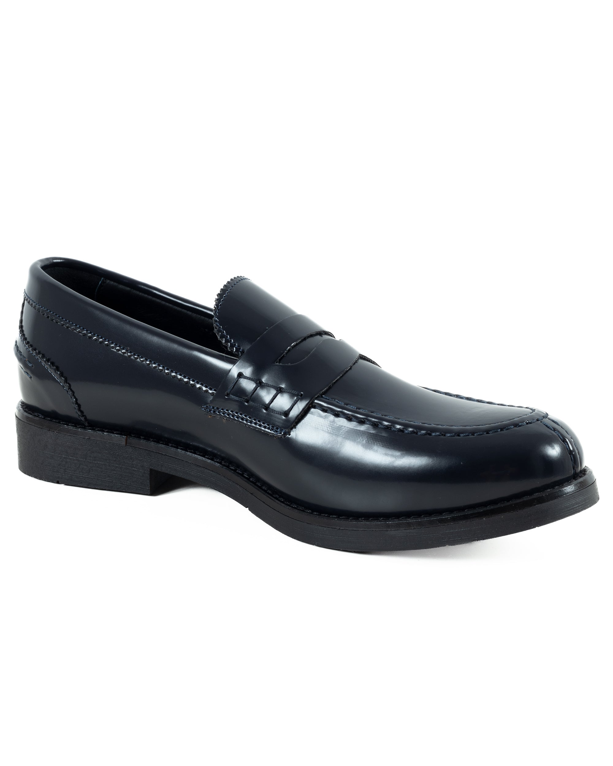 Mocassini College Uomo Scarpe Ecopelle Abrasivate Eleganti Cerimonia Suola Di Gomma Casual Blu GIOSAL-S1284A