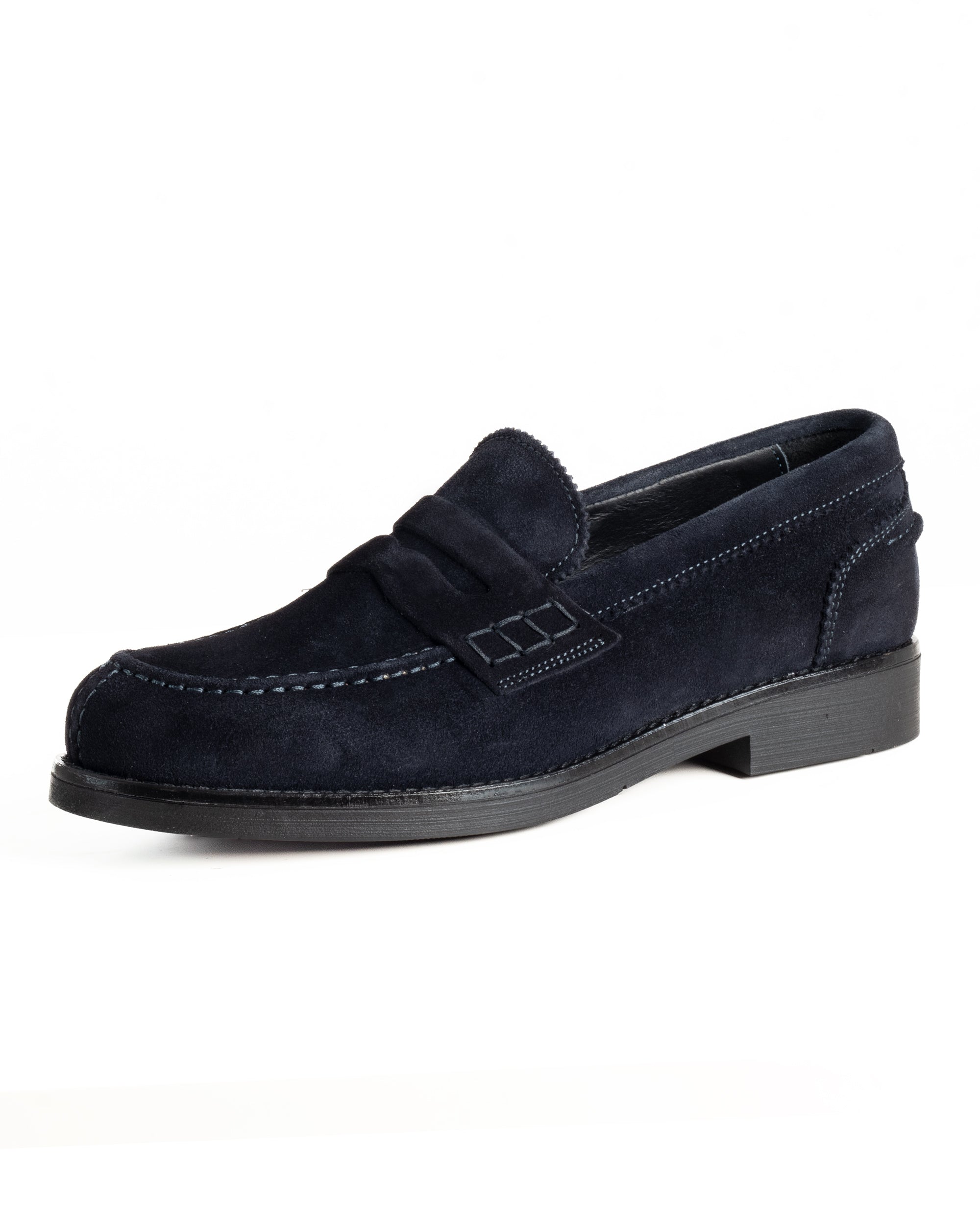 Mocassini College Uomo Scarpe Camoscio Eleganti Cerimonia Suola Di Gomma Casual Blu GIOSAL-S1290A