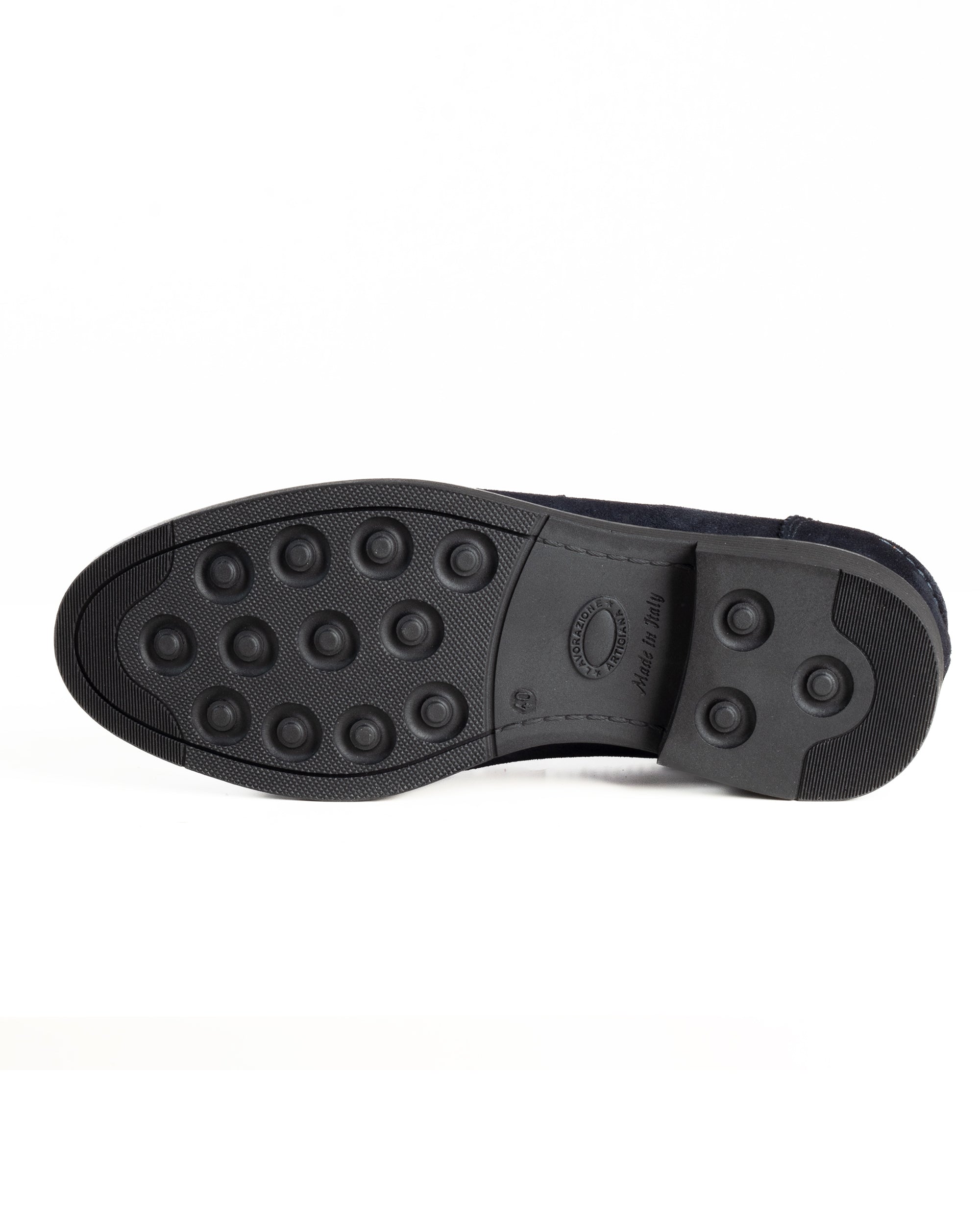 Mocassini College Uomo Scarpe Camoscio Eleganti Cerimonia Suola Di Gomma Casual Blu GIOSAL-S1290A