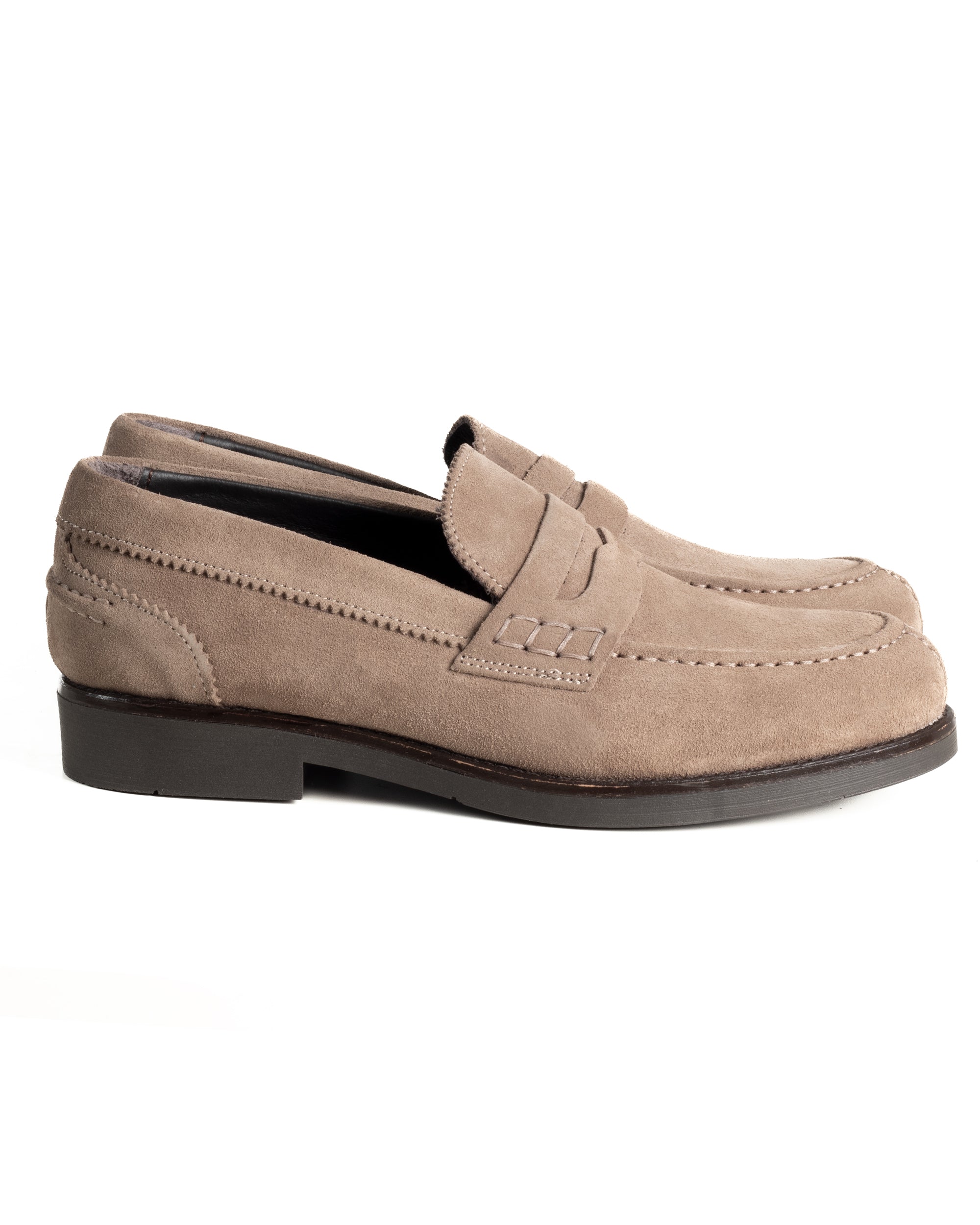 Mocassini College Uomo Scarpe Camoscio Eleganti Cerimonia Suola Di Gomma Casual Beige GIOSAL-S1291A
