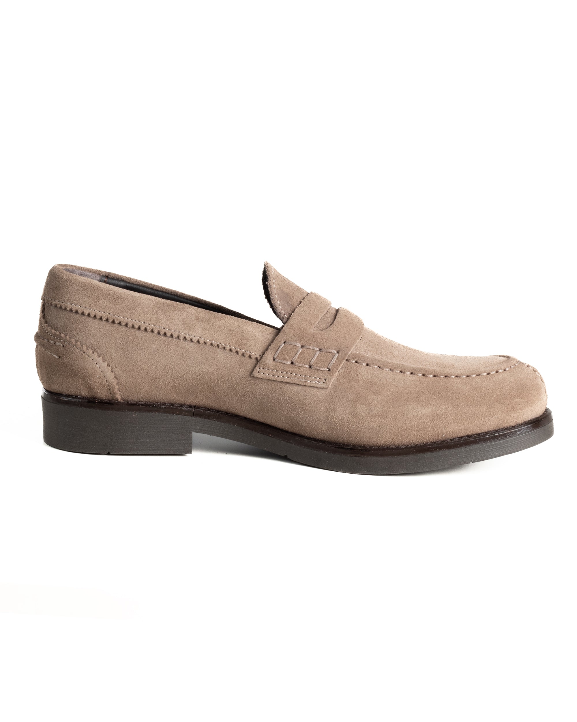 Mocassini College Uomo Scarpe Camoscio Eleganti Cerimonia Suola Di Gomma Casual Beige GIOSAL-S1291A