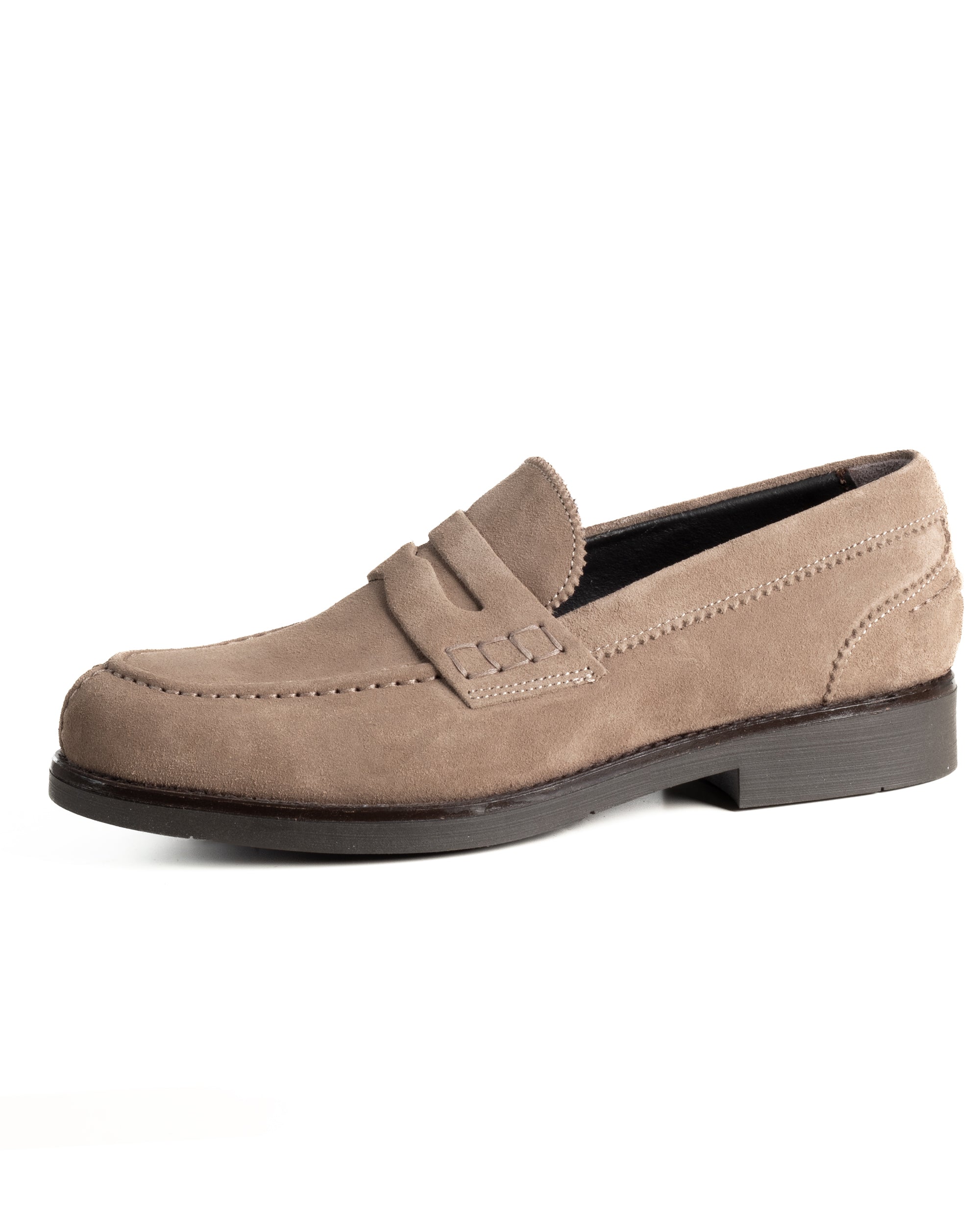 Mocassini College Uomo Scarpe Camoscio Eleganti Cerimonia Suola Di Gomma Casual Beige GIOSAL-S1291A