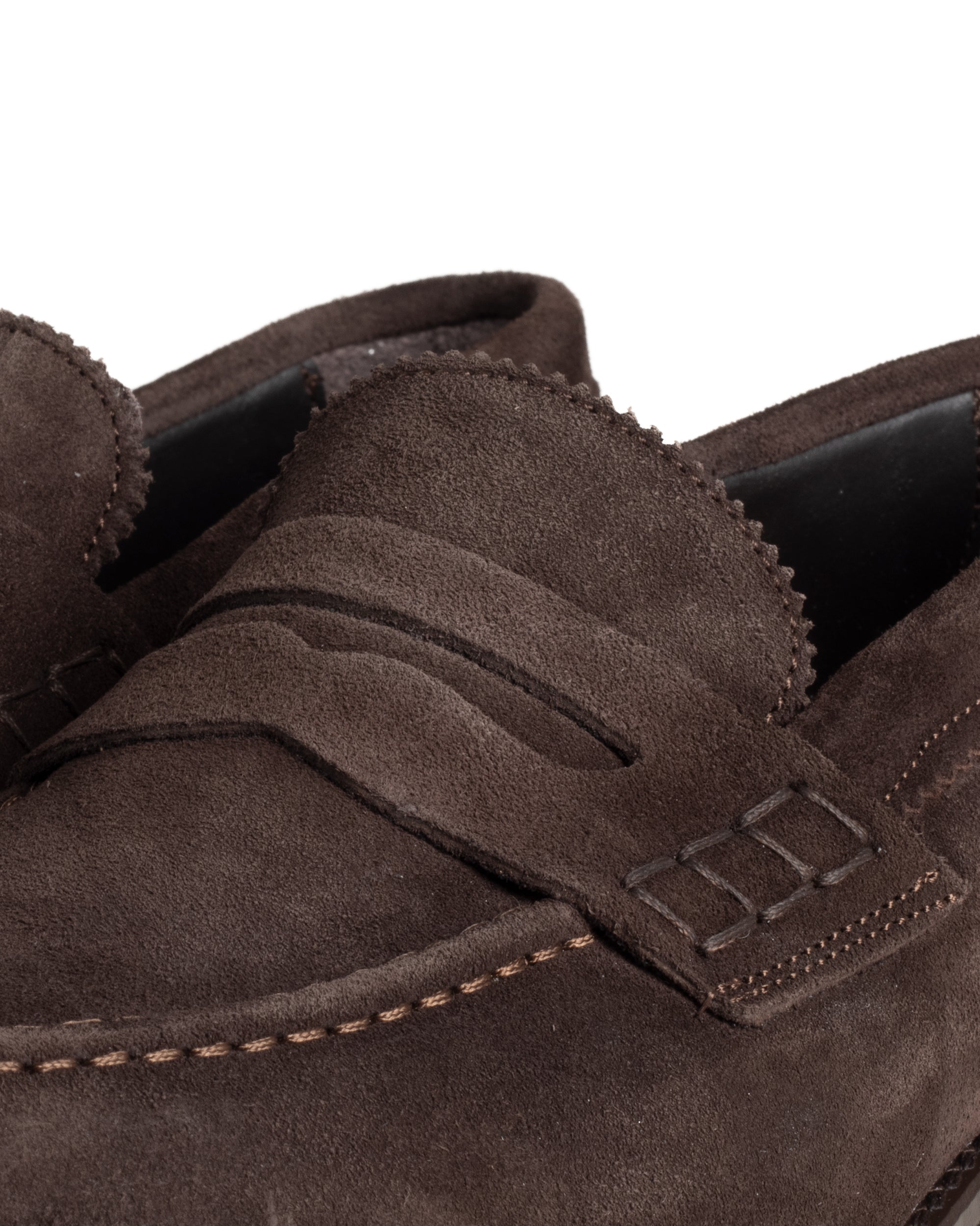 Mocassini College Uomo Scarpe Camoscio Eleganti Cerimonia Suola Di Gomma Casual Marrone GIOSAL-S1292A