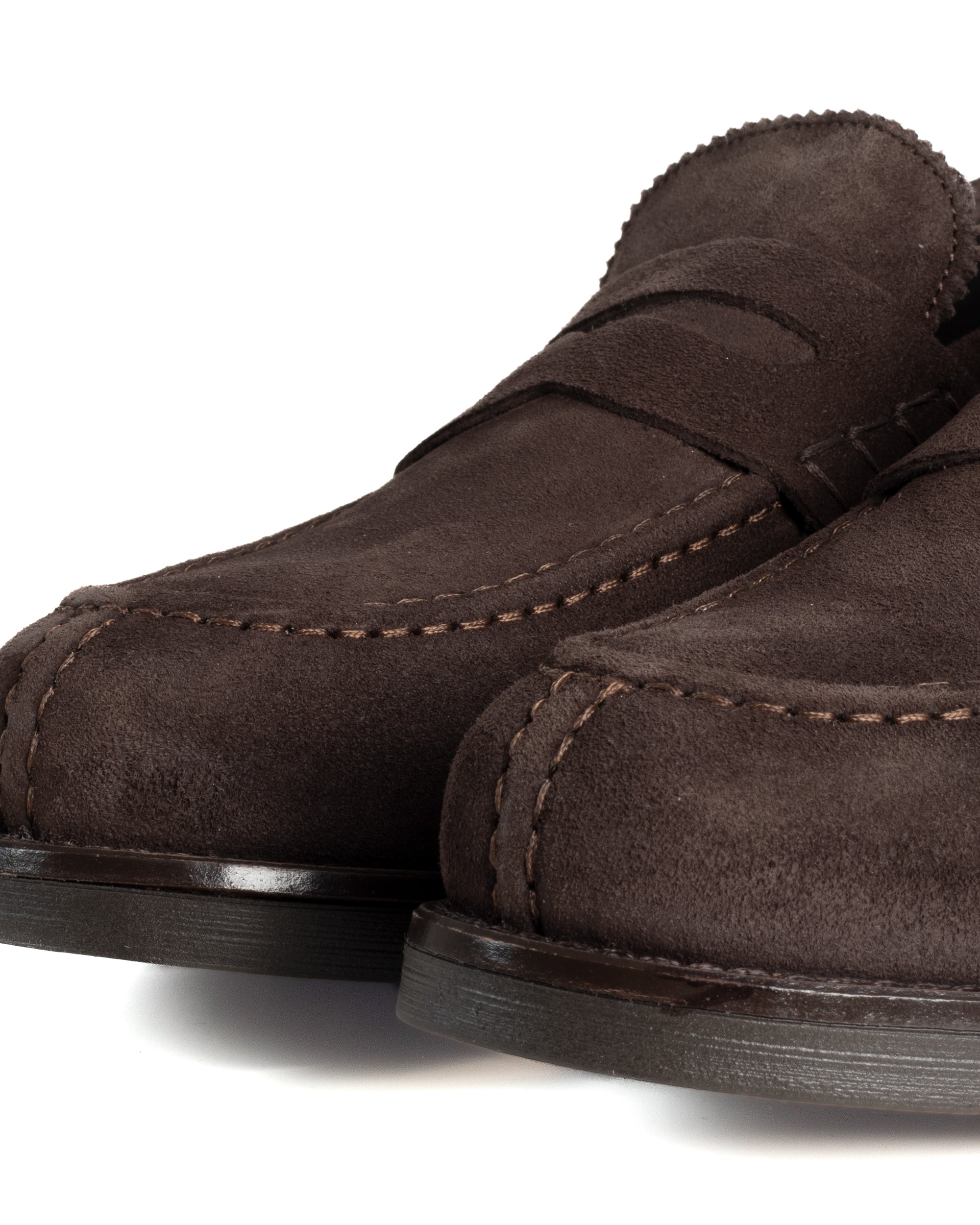 Mocassini College Uomo Scarpe Camoscio Eleganti Cerimonia Suola Di Gomma Casual Marrone GIOSAL-S1292A