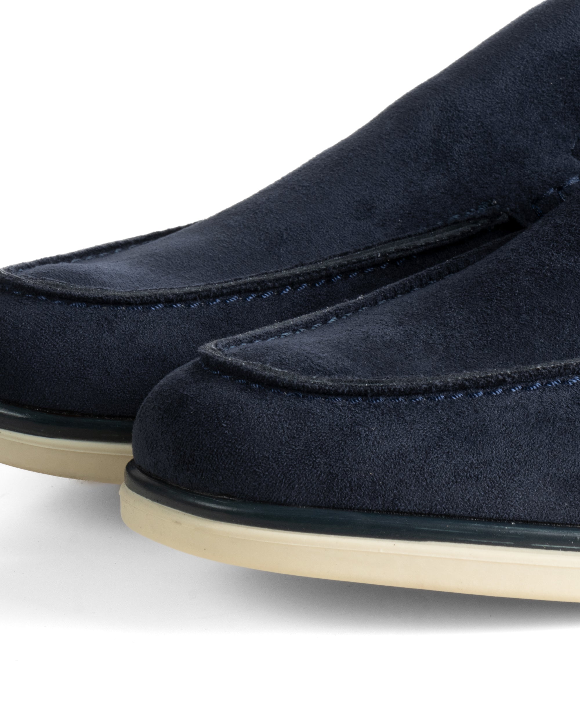 Mocassini college uomo scarpe camoscio eleganti cerimonia suola di gomma blu GIOSAL-S1313A