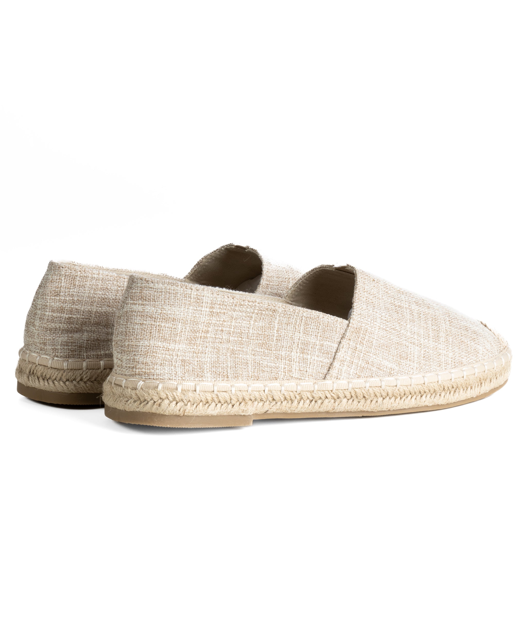 Espadrillas scarpe uomo unisex tela estive mare leggere beige GIOSAL-S1315A