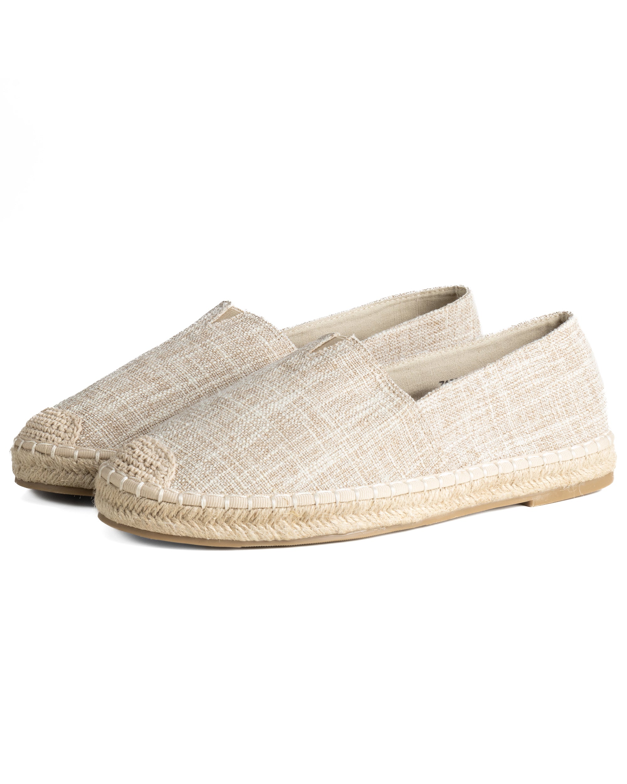 Espadrillas scarpe uomo unisex tela estive mare leggere beige GIOSAL-S1315A