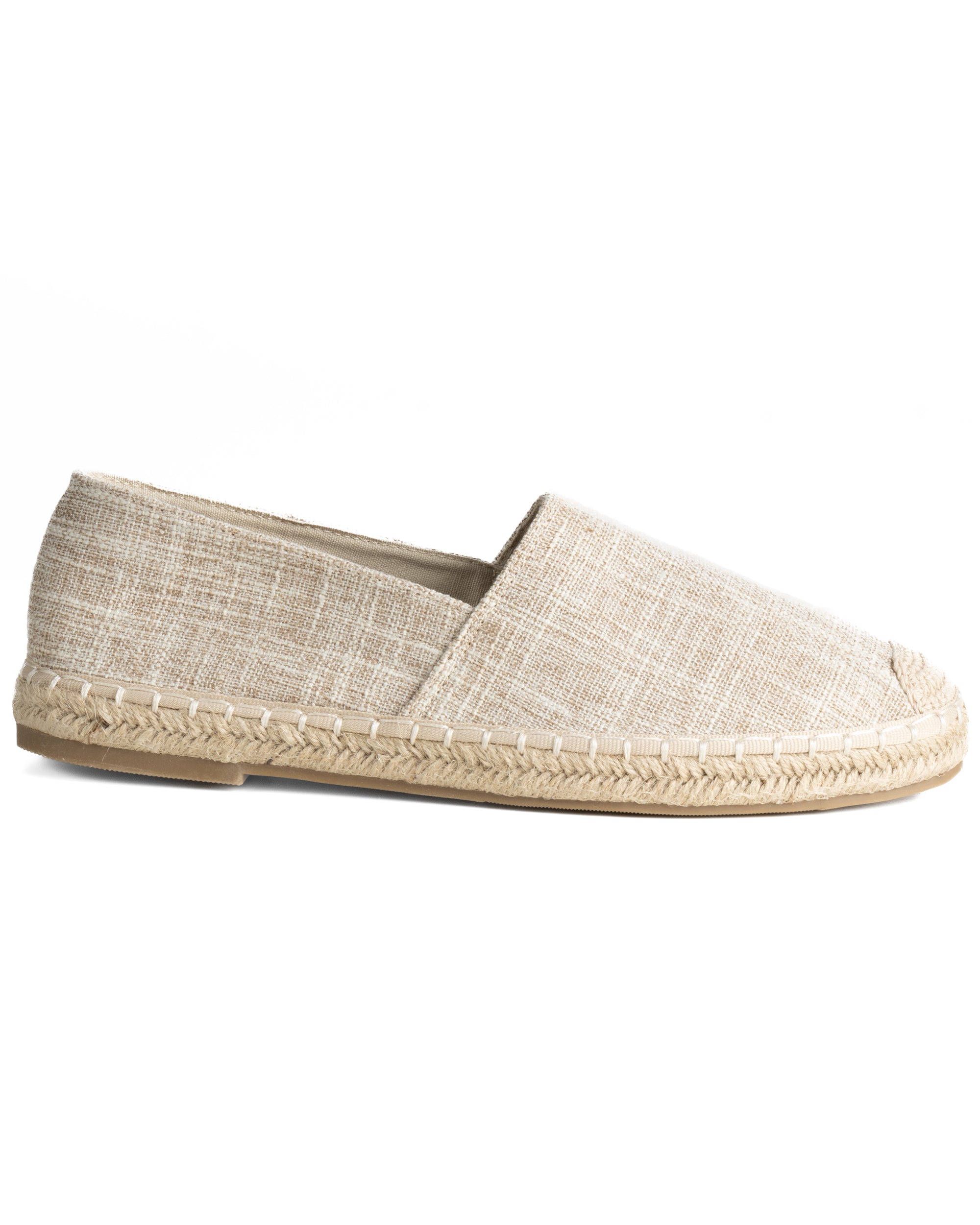 Espadrillas scarpe uomo unisex tela estive mare leggere beige GIOSAL-S1315A