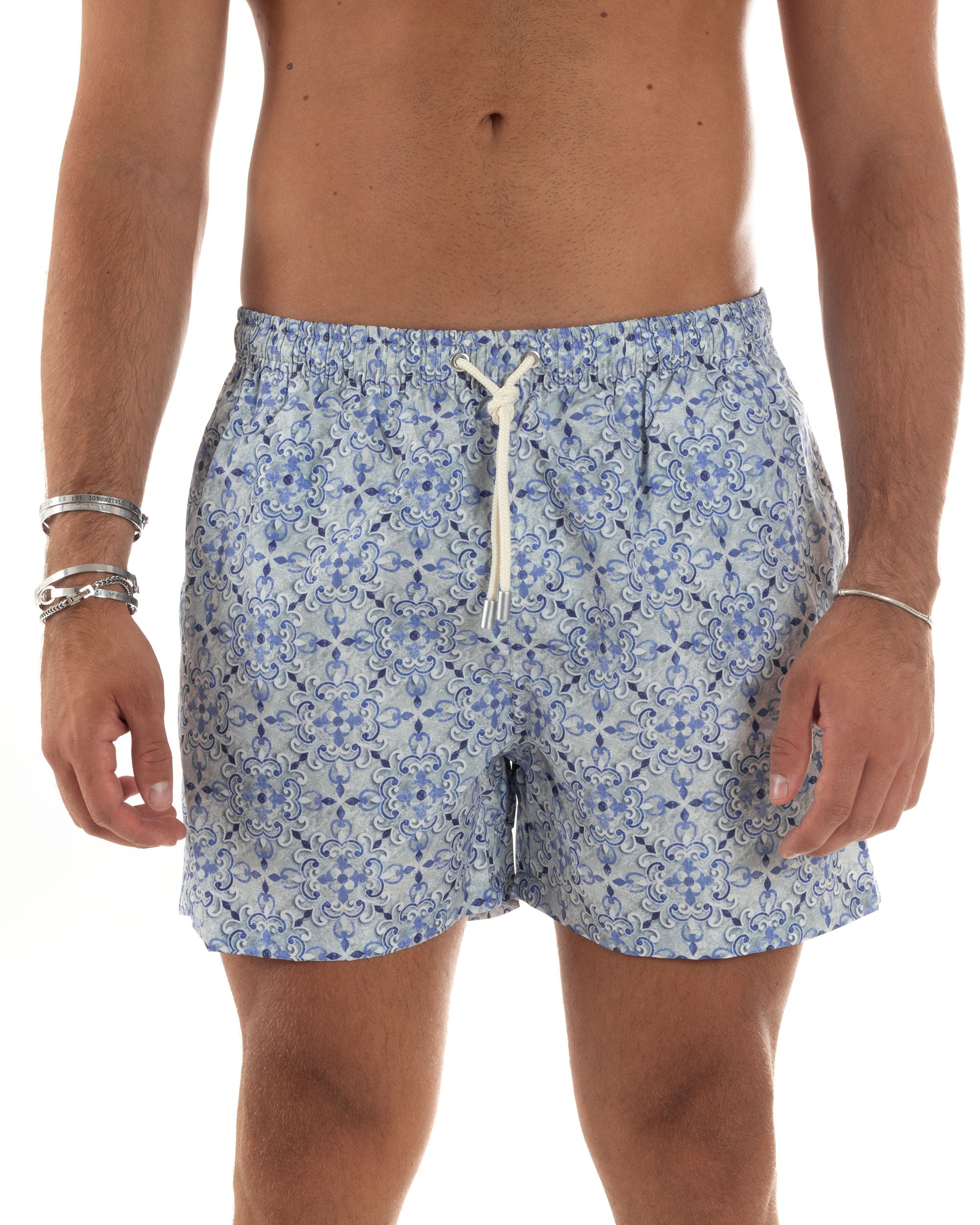 Boxer Moda Mare Uomo Pantaloncini Costume Uomo Maiolica Costume Uomo Boxer  Comodo