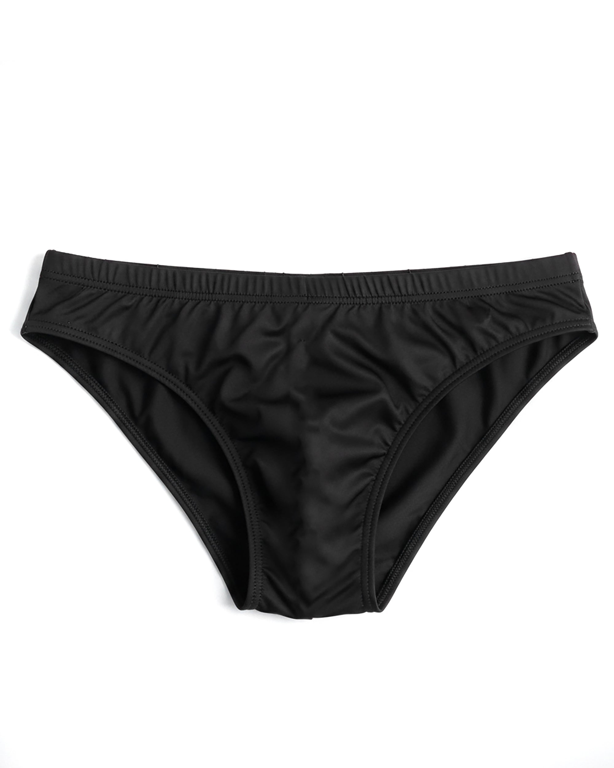 Costume da bagno slip mare uomo elasticizzato stampa retro nero ICON IUW016