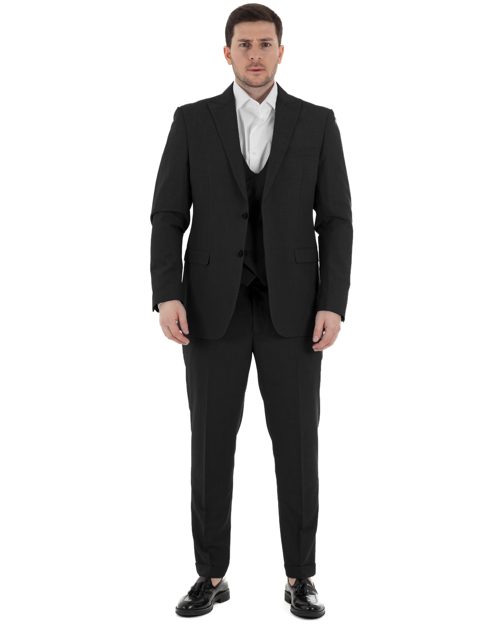 Abito Monopetto Con Panciotto Slim Fit TCAE1002A