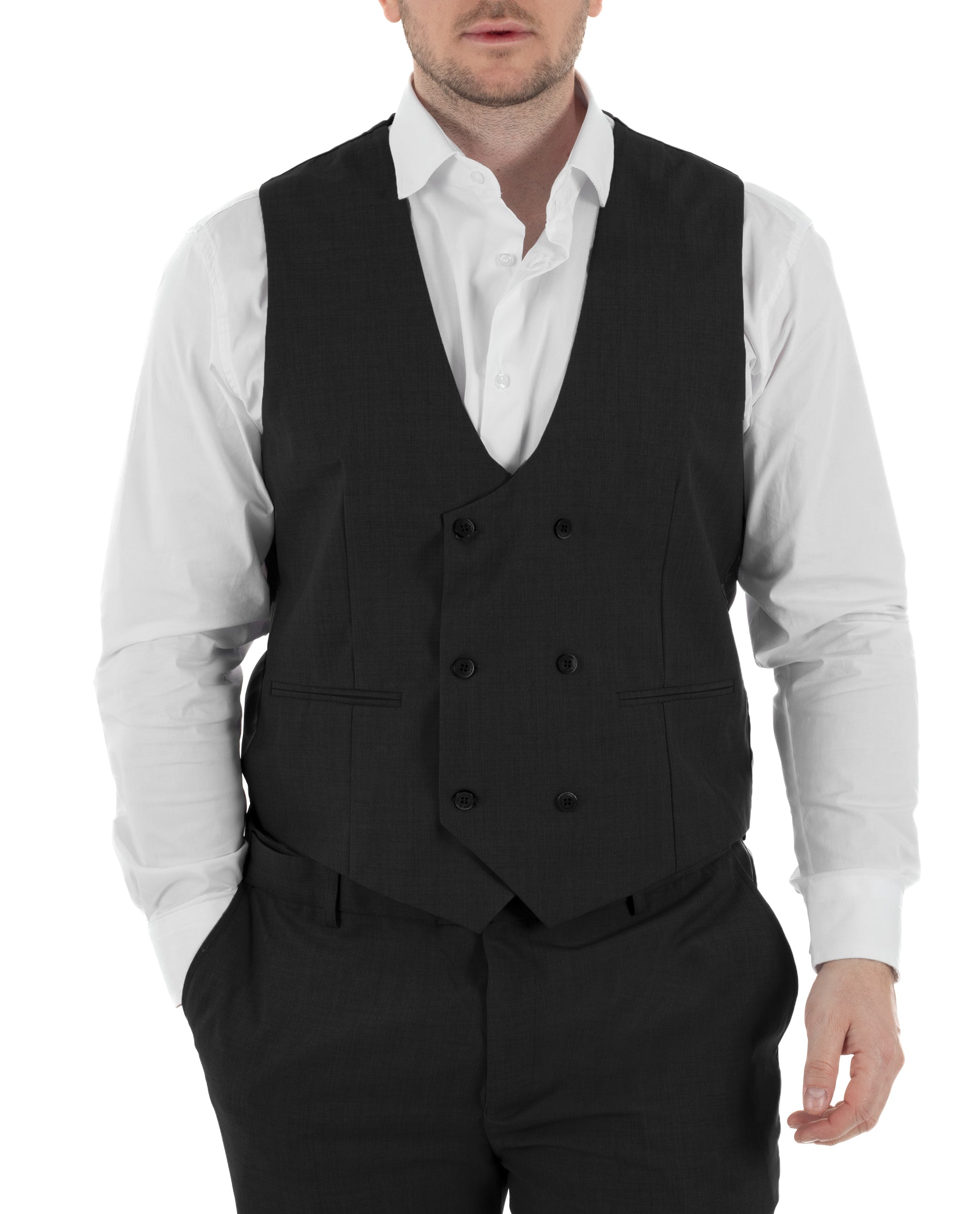 Abito Monopetto Con Panciotto Slim Fit TCAE1002A