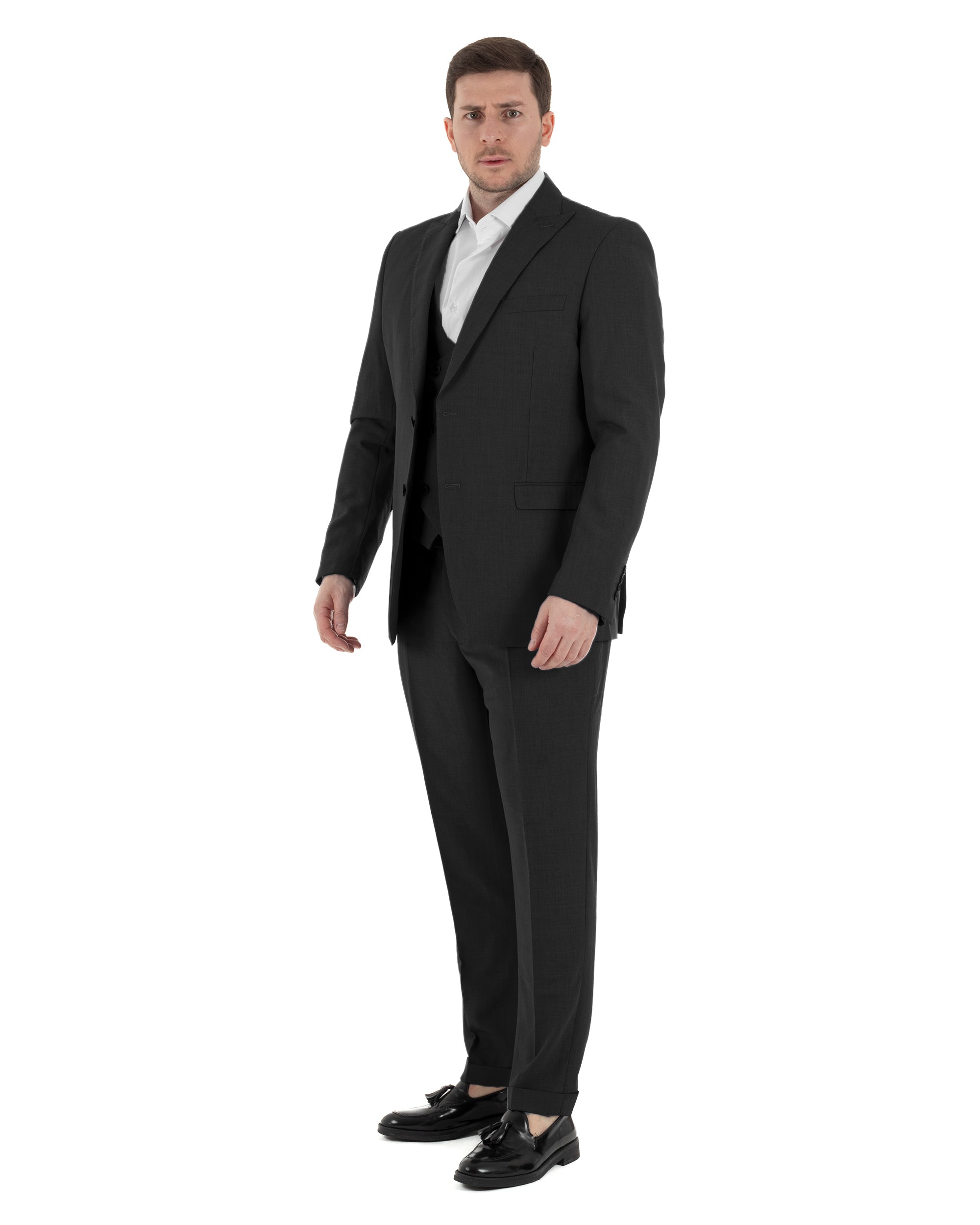 Abito Monopetto Con Panciotto Slim Fit TCAE1002A