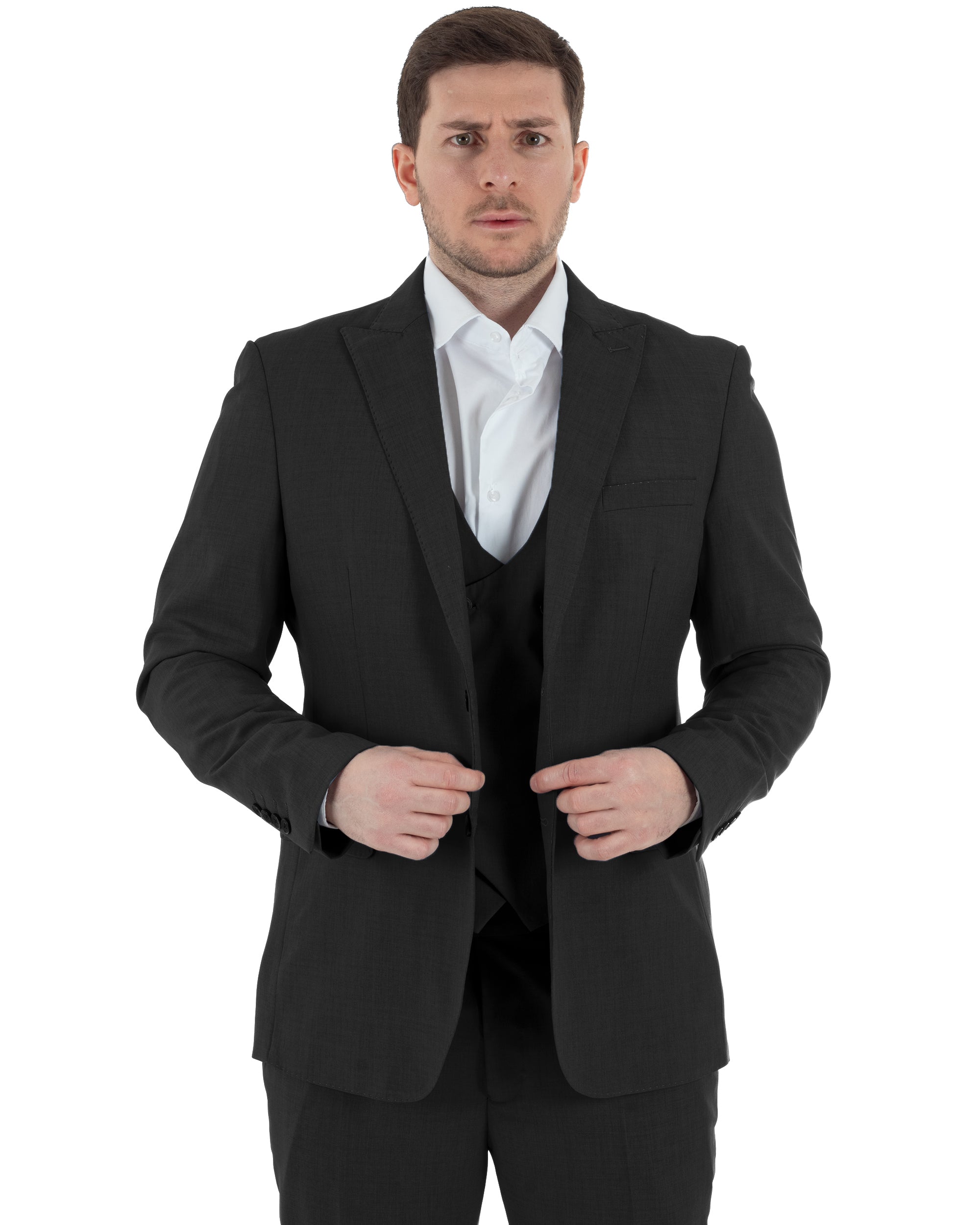 Abito Monopetto Con Panciotto Slim Fit TCAE1002A