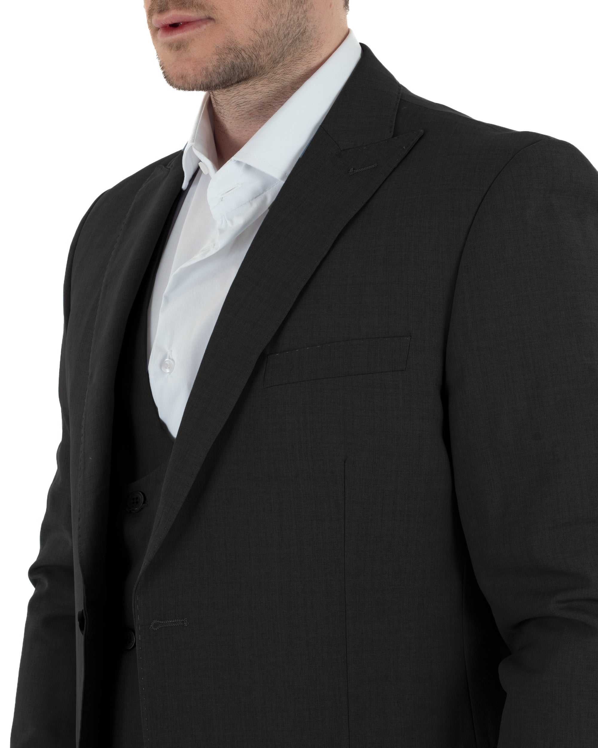 Abito Monopetto Con Panciotto Slim Fit TCAE1002A