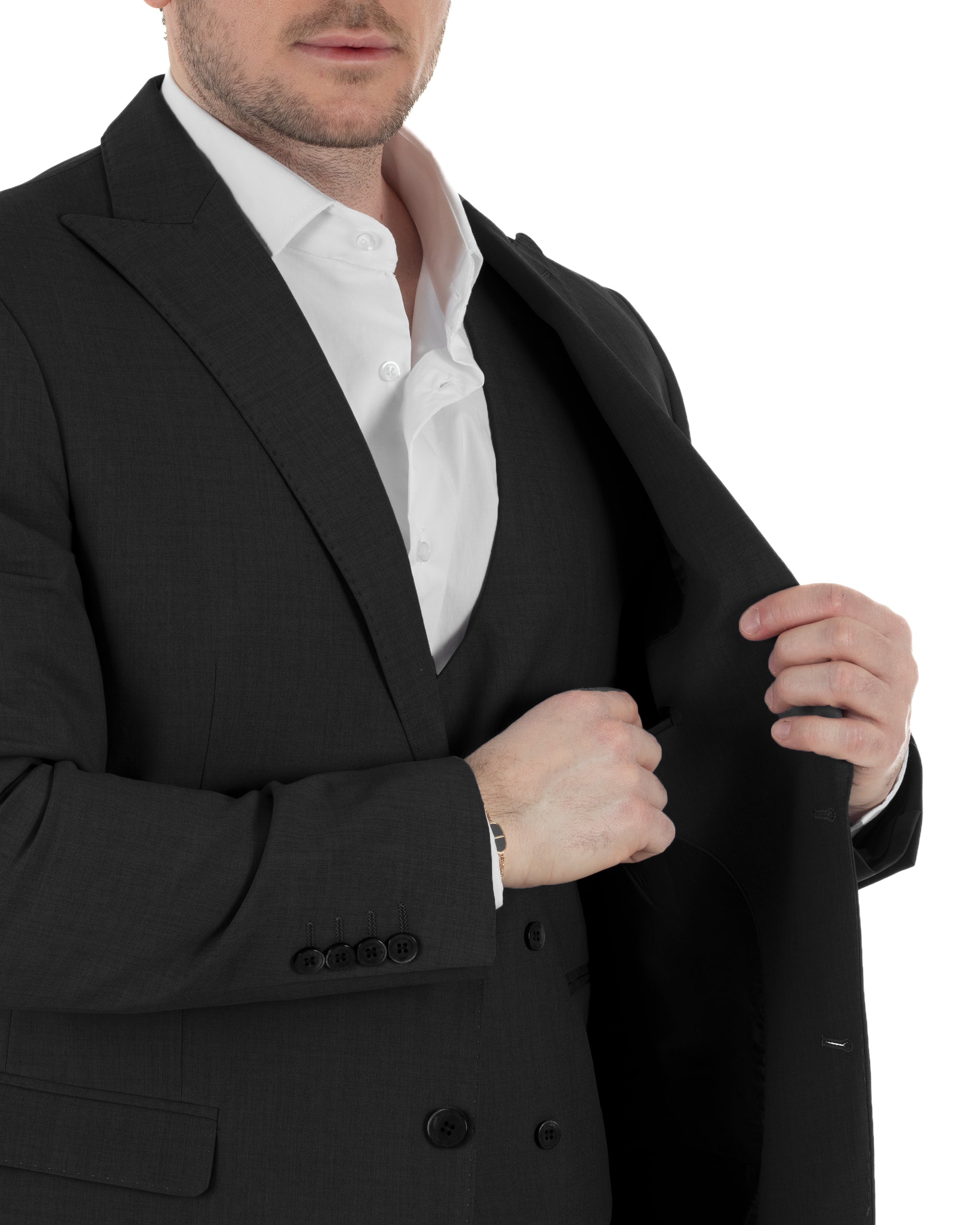 Abito Monopetto Con Panciotto Slim Fit TCAE1002A