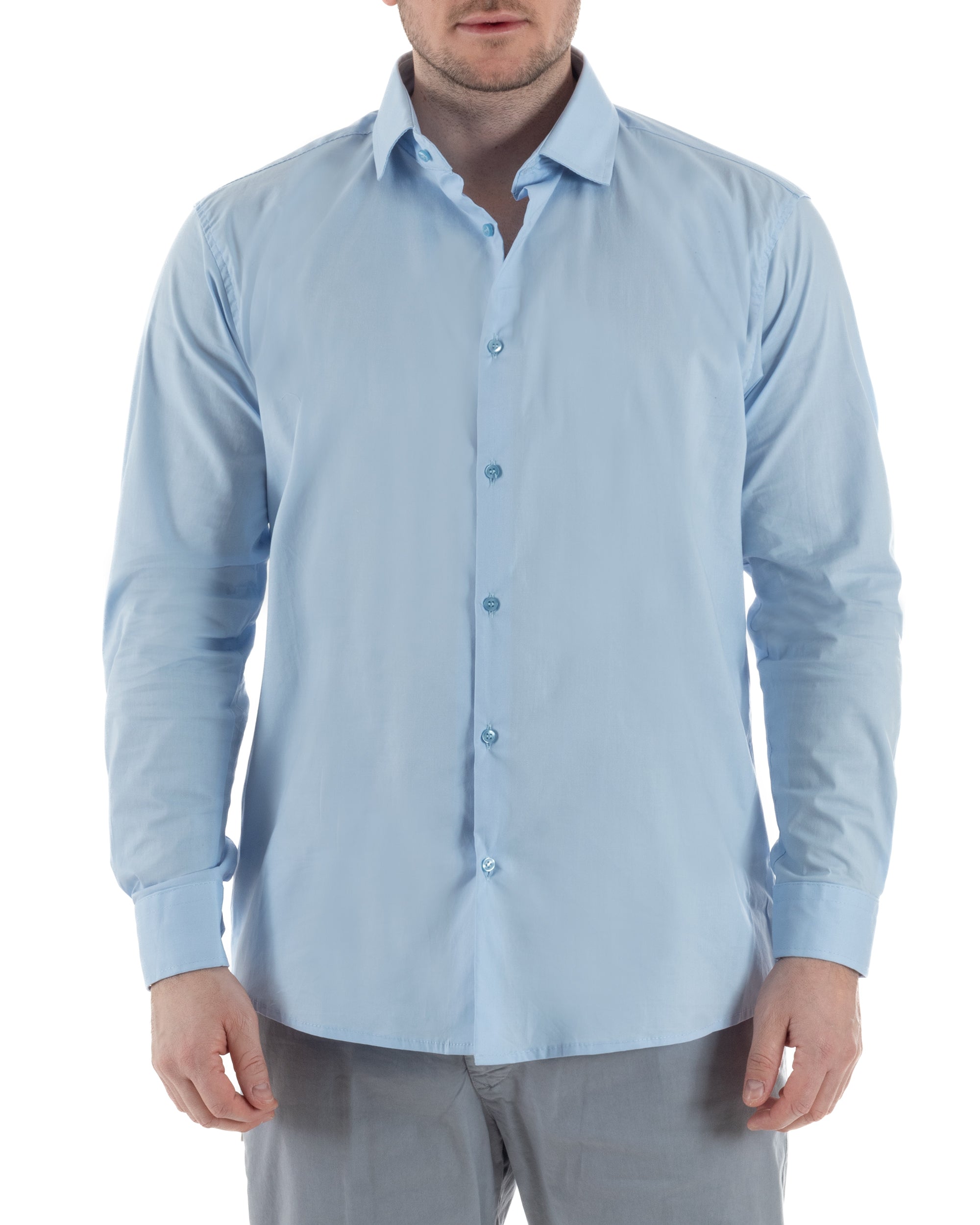 Camicia Collo Francese Cotone Basic TCC1001A