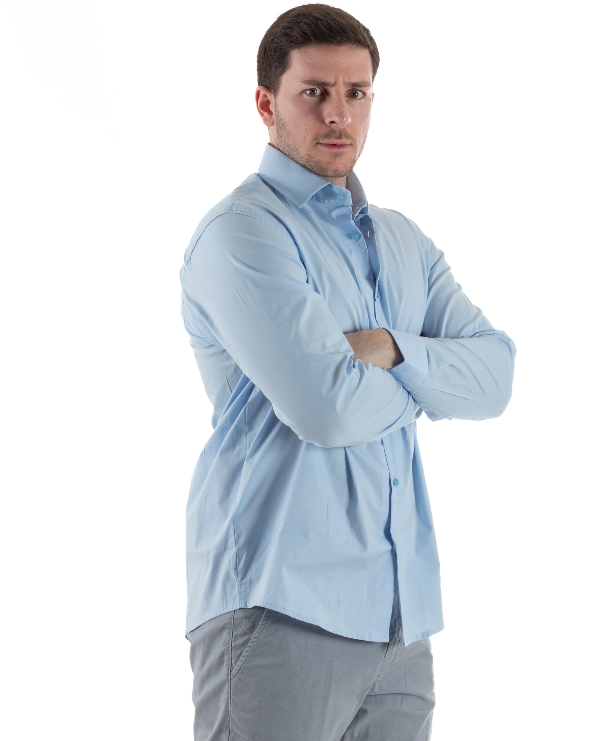 Camicia Collo Francese Cotone Basic TCC1001A