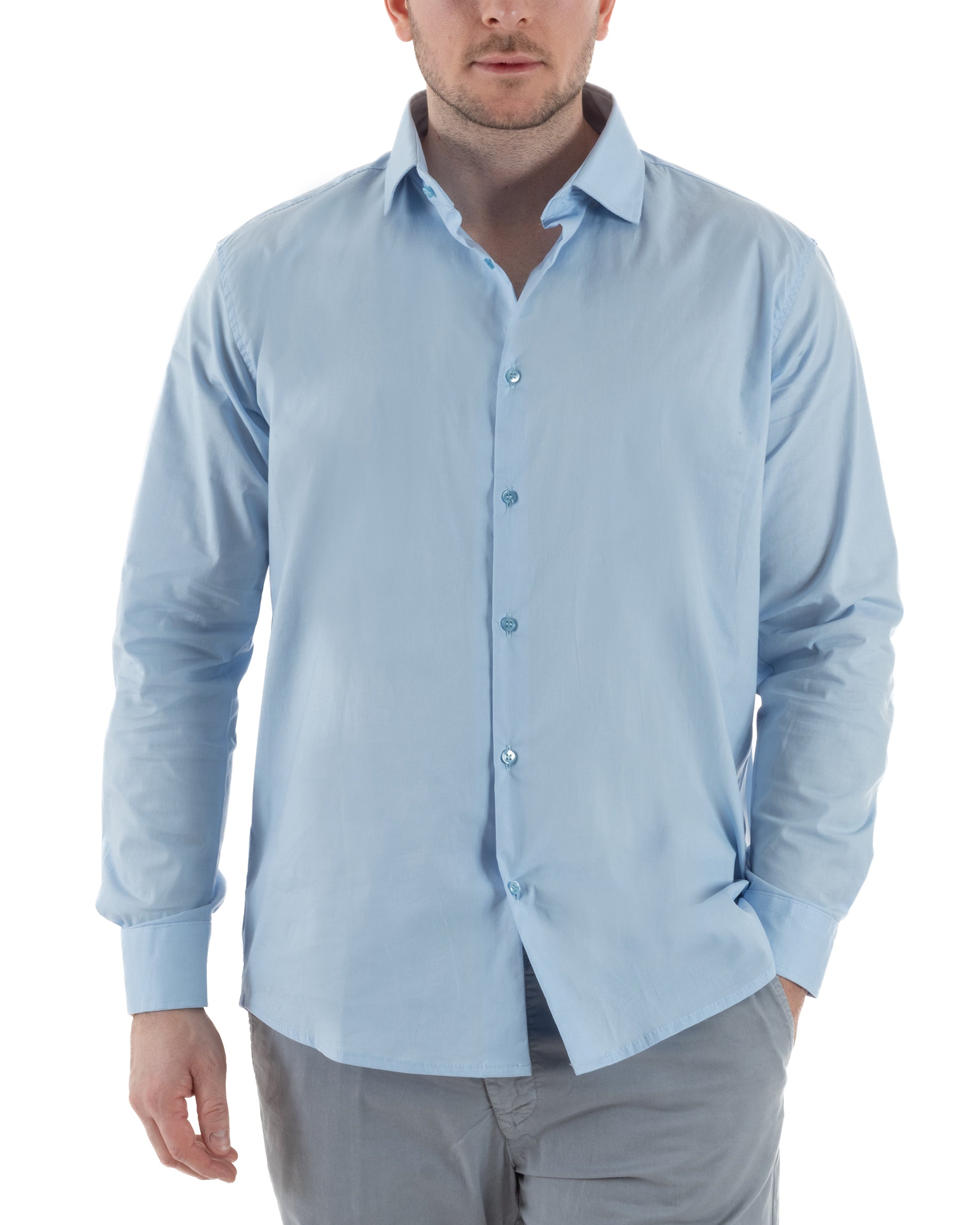 Camicia Collo Francese Cotone Basic TCC1001A