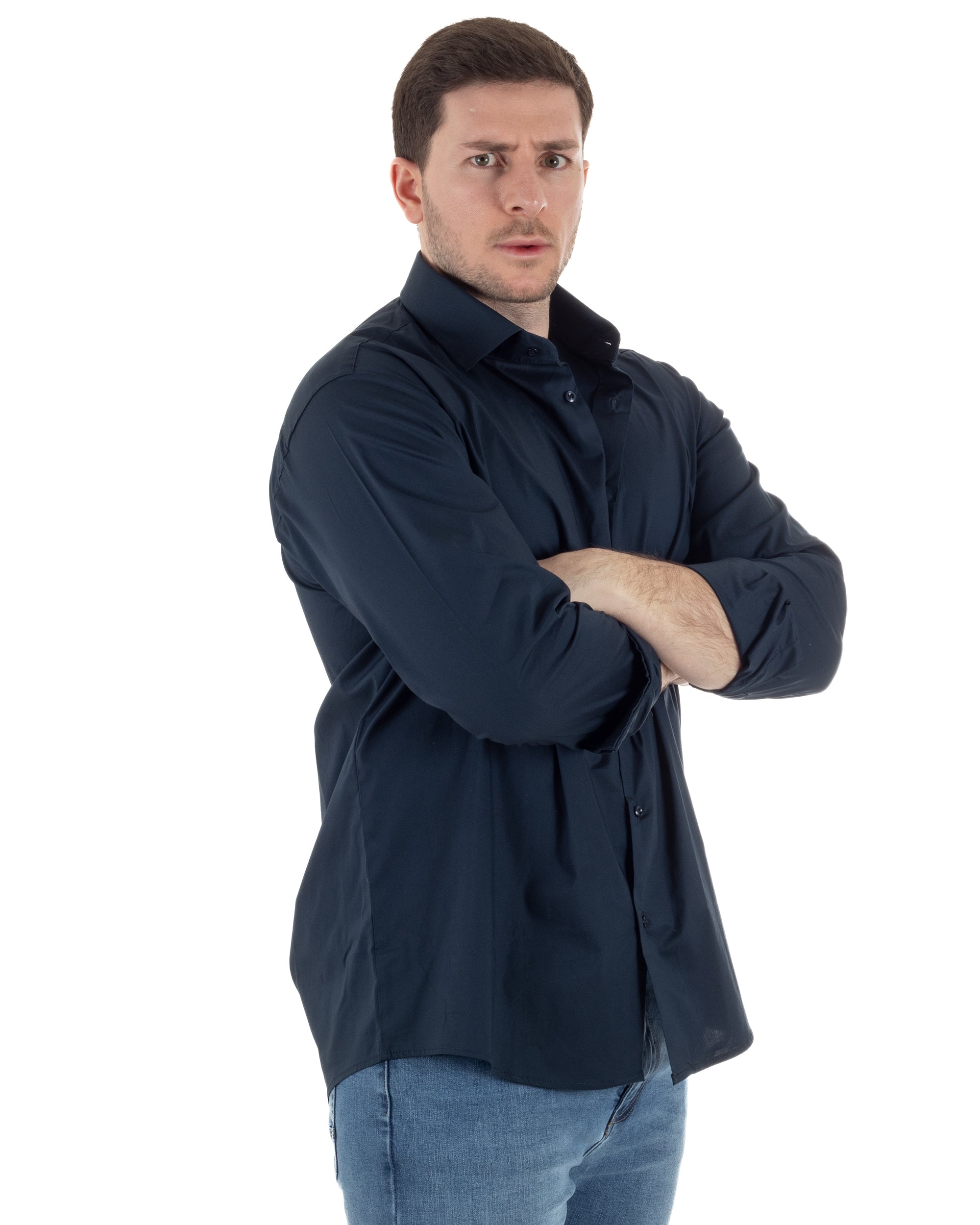 Camicia Collo Francese Cotone Basic TCC1002A