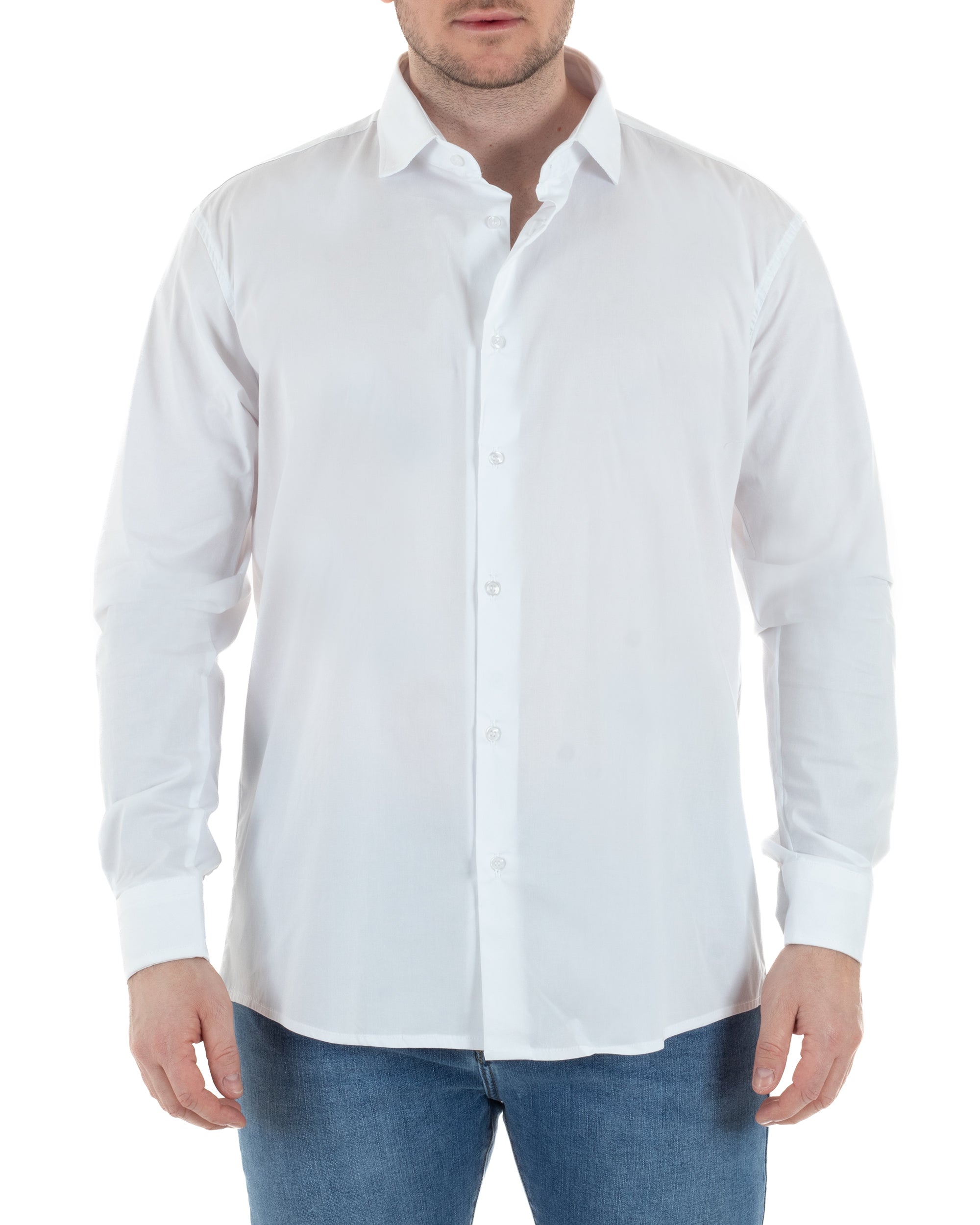 Camicia Collo Francese Cotone Basic TCC1003A