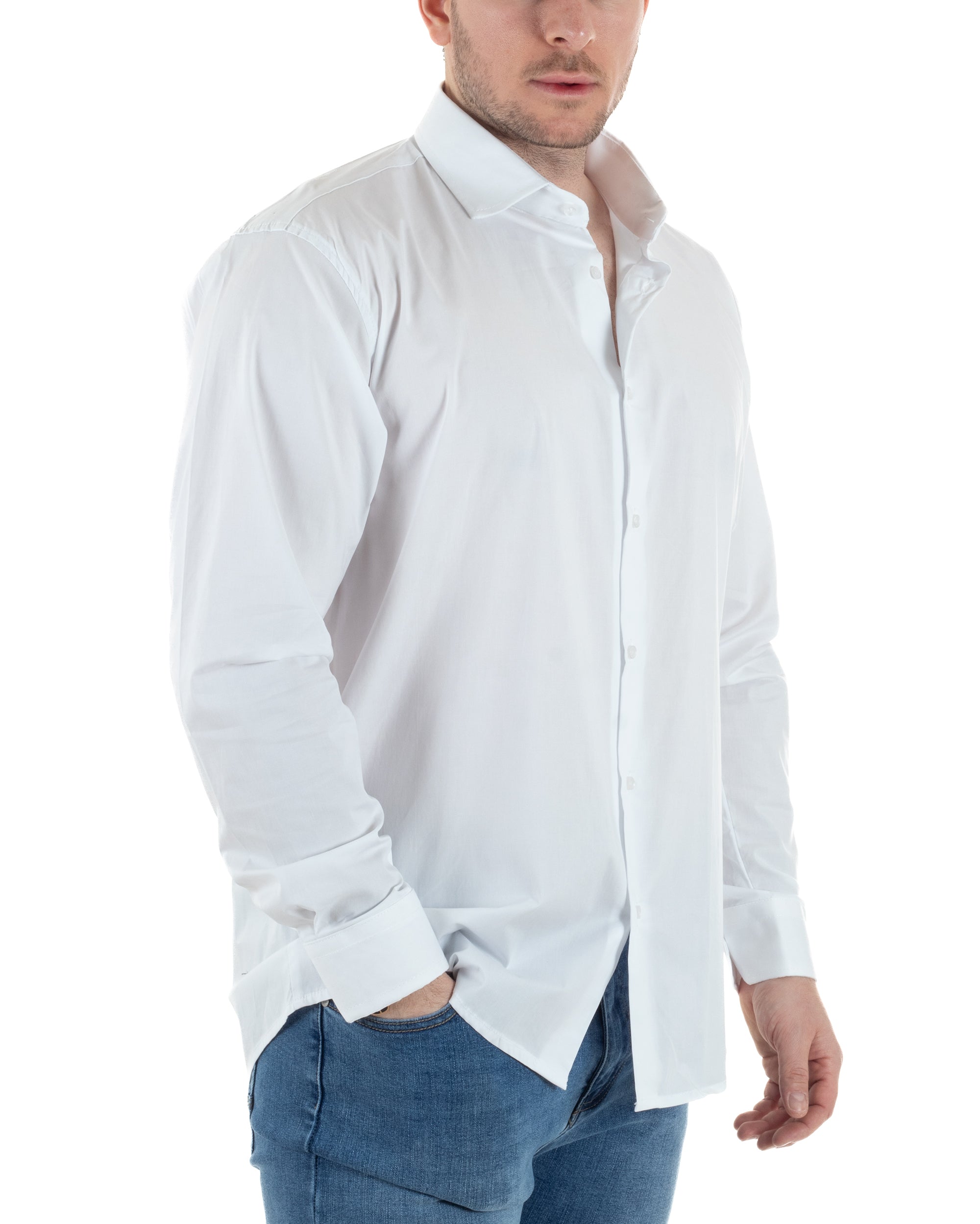 Camicia Collo Francese Cotone Basic TCC1003A