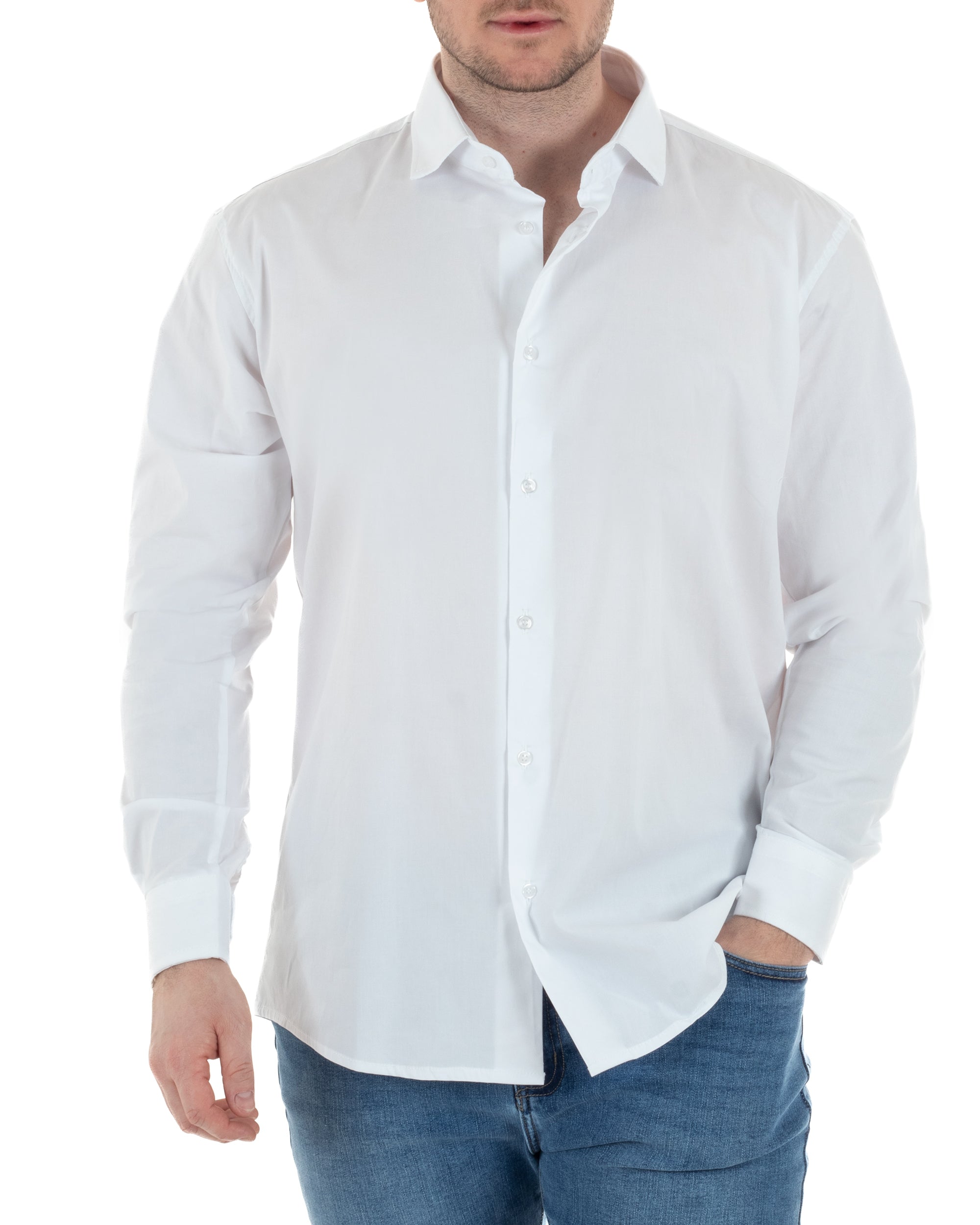 Camicia Collo Francese Cotone Basic TCC1003A