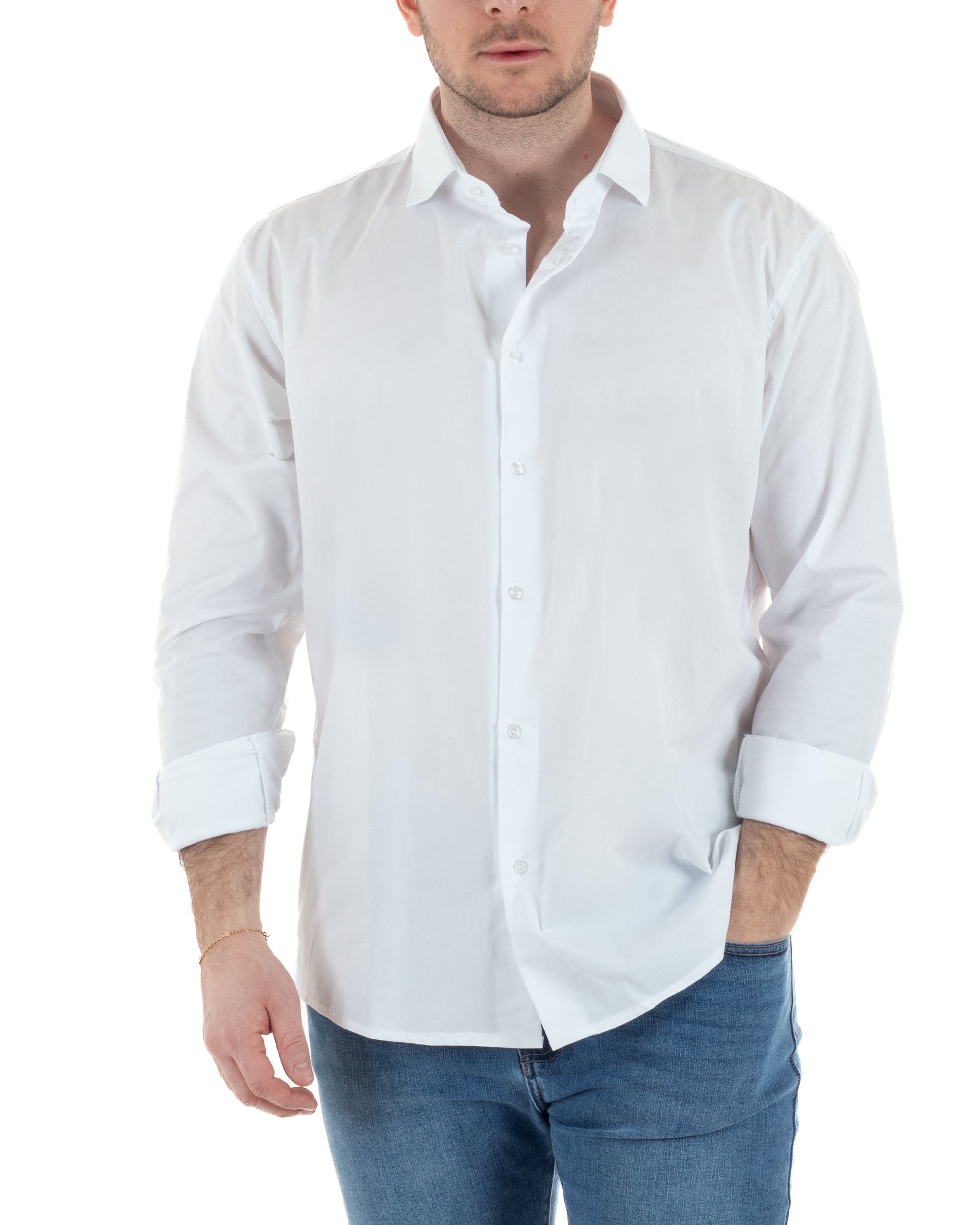 Camicia Collo Francese Cotone Basic TCC1003A