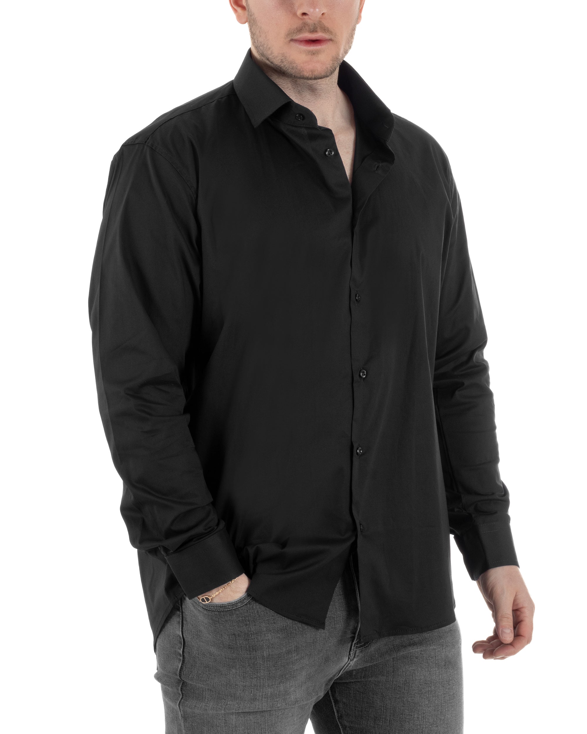 Camicia Collo Francese Cotone Basic TCC1004A