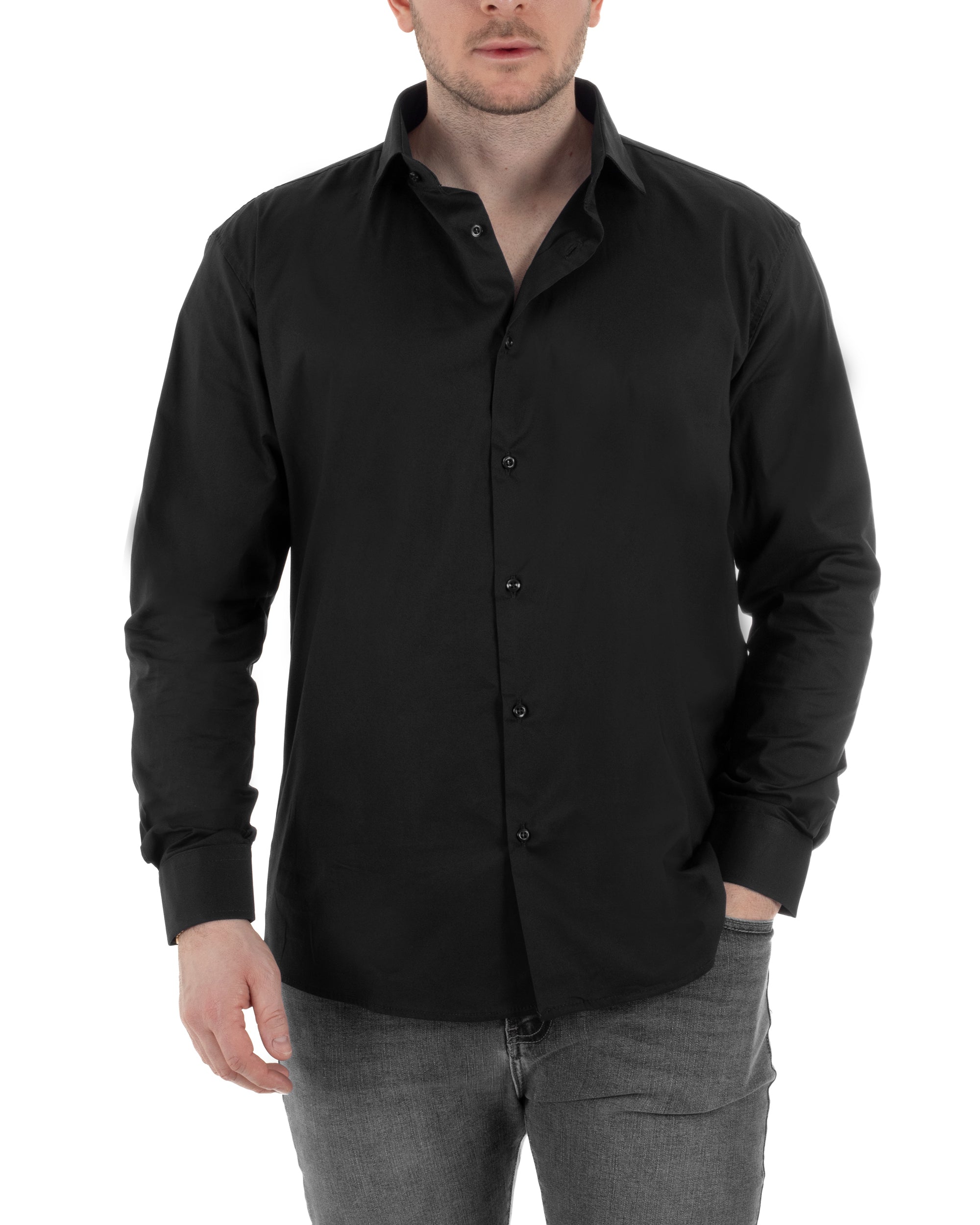 Camicia Collo Francese Cotone Basic TCC1004A