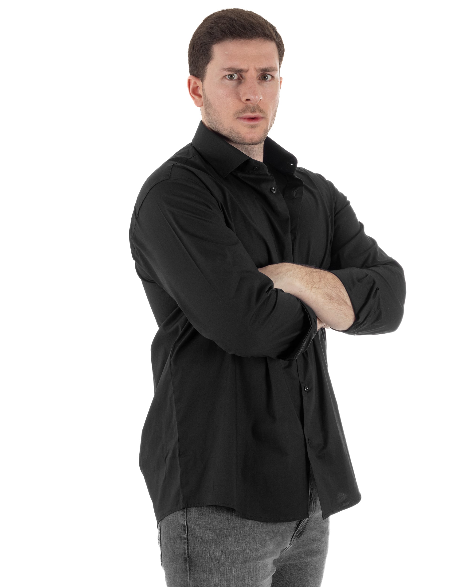 Camicia Collo Francese Cotone Basic TCC1004A