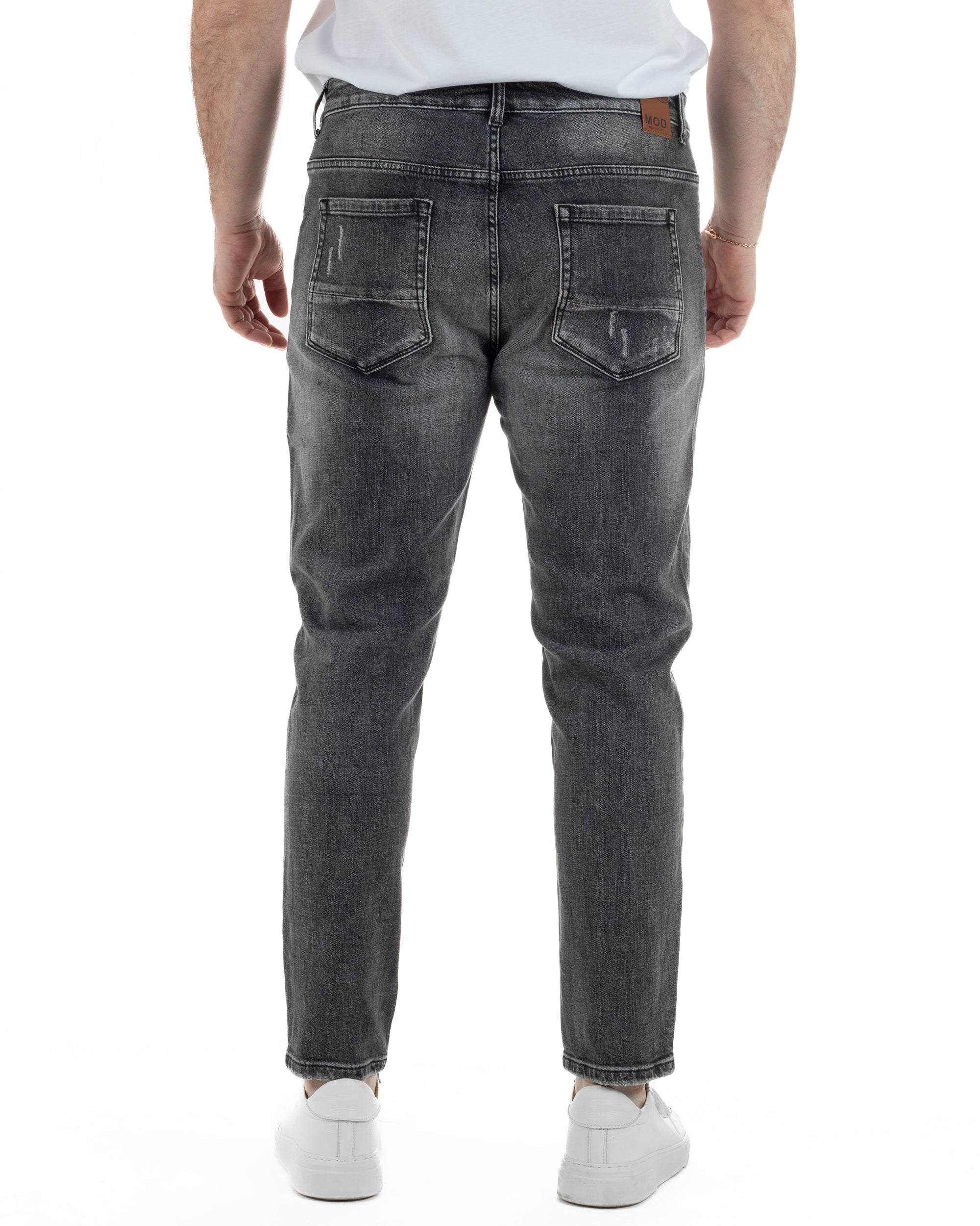 Jeans Cinque Tasche Slim Con Rotture TCJS1002A