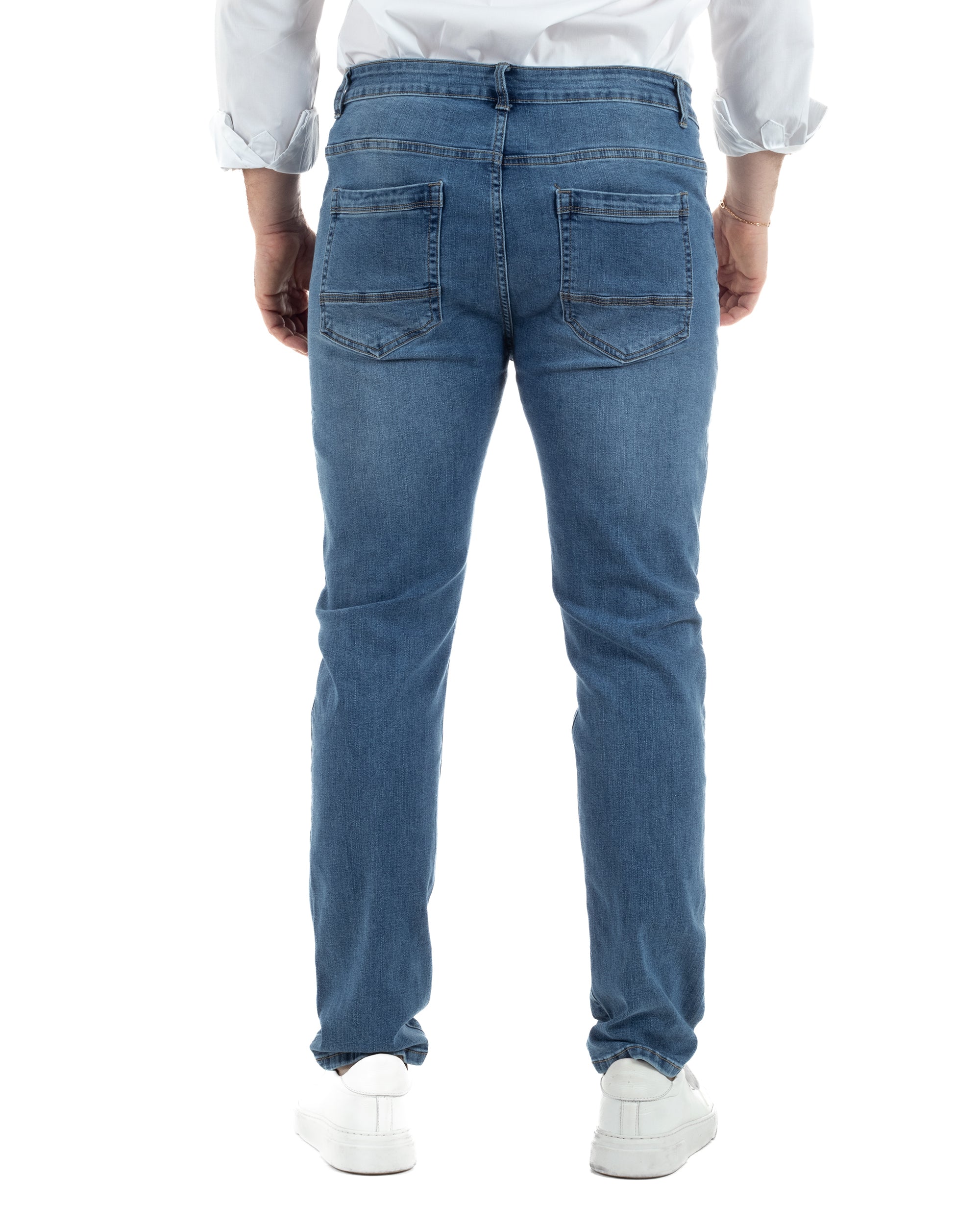 Jeans Cotone Slim Fit Denim Chiaro TCJS1003A