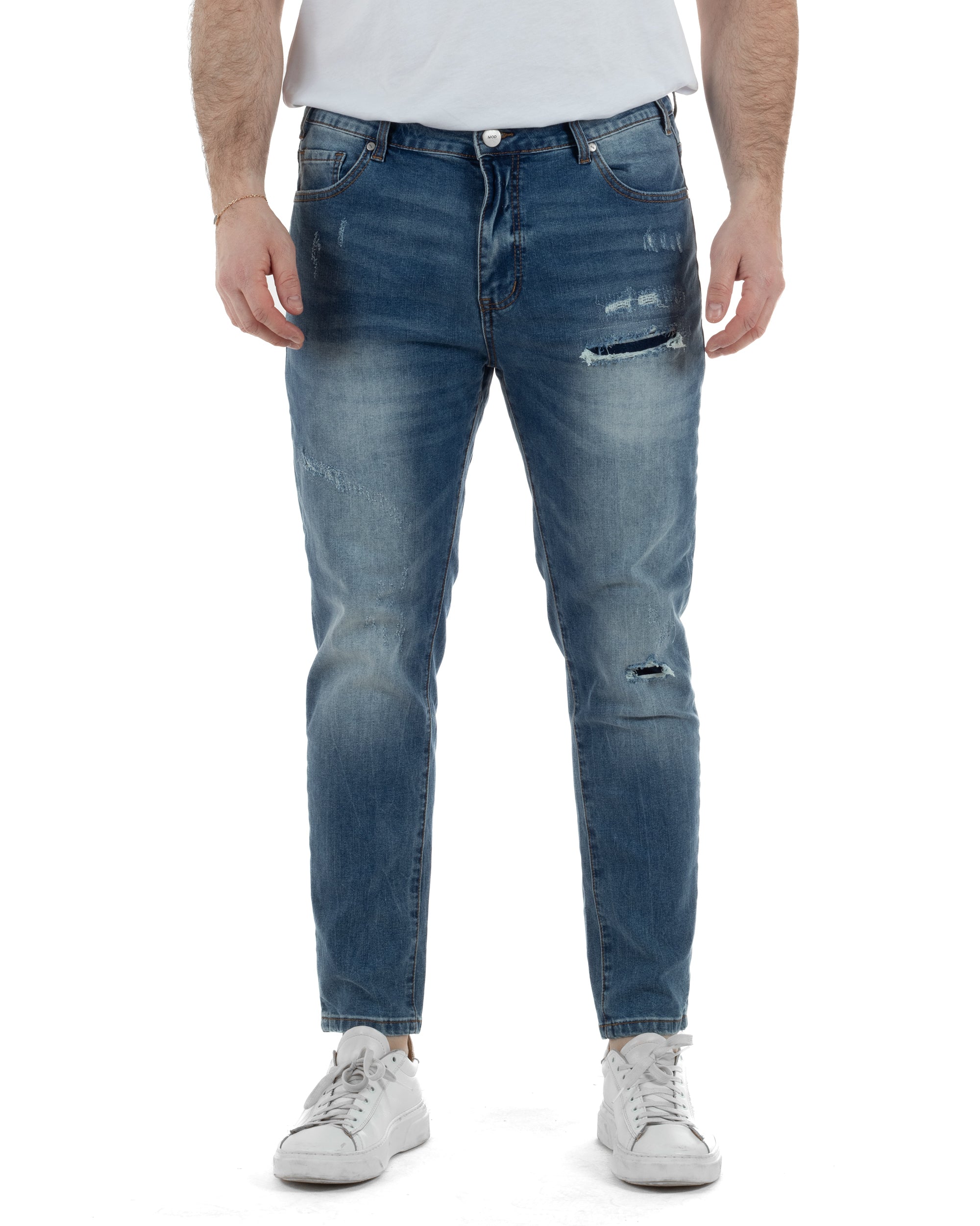 Jeans Cinque Tasche Slim Slavato TCJS1004A