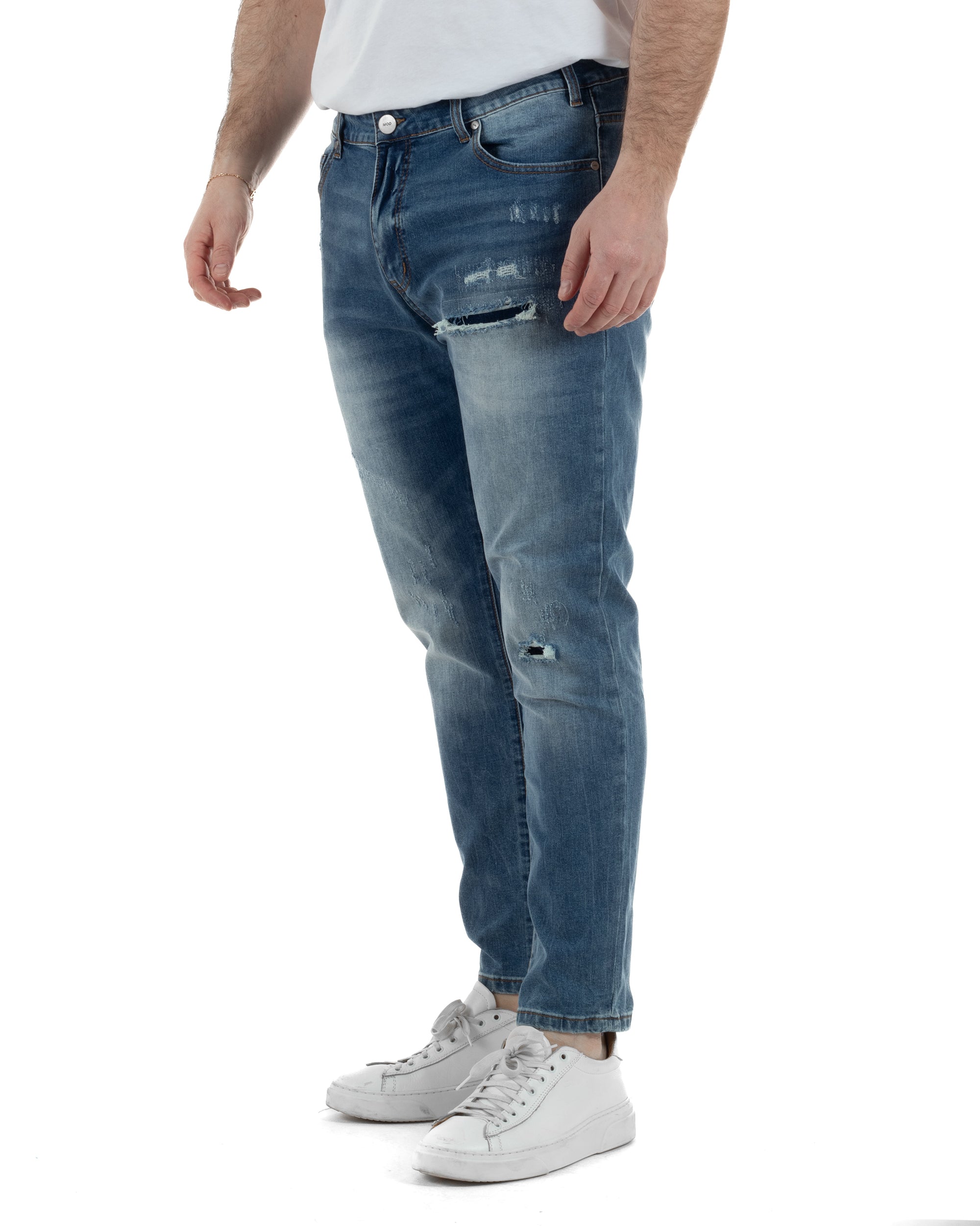 Jeans Cinque Tasche Slim Slavato TCJS1004A