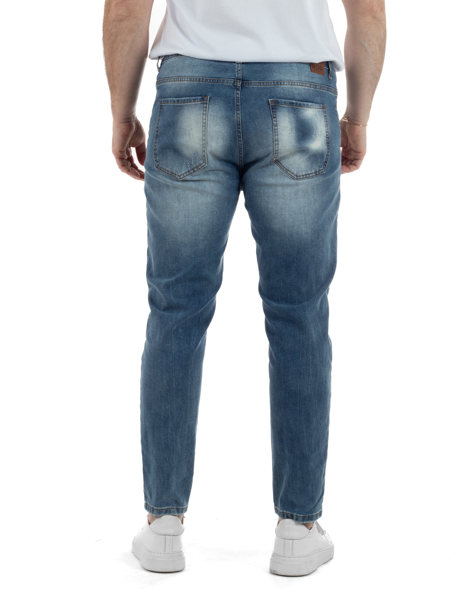 Jeans Cinque Tasche Slim Slavato TCJS1004A