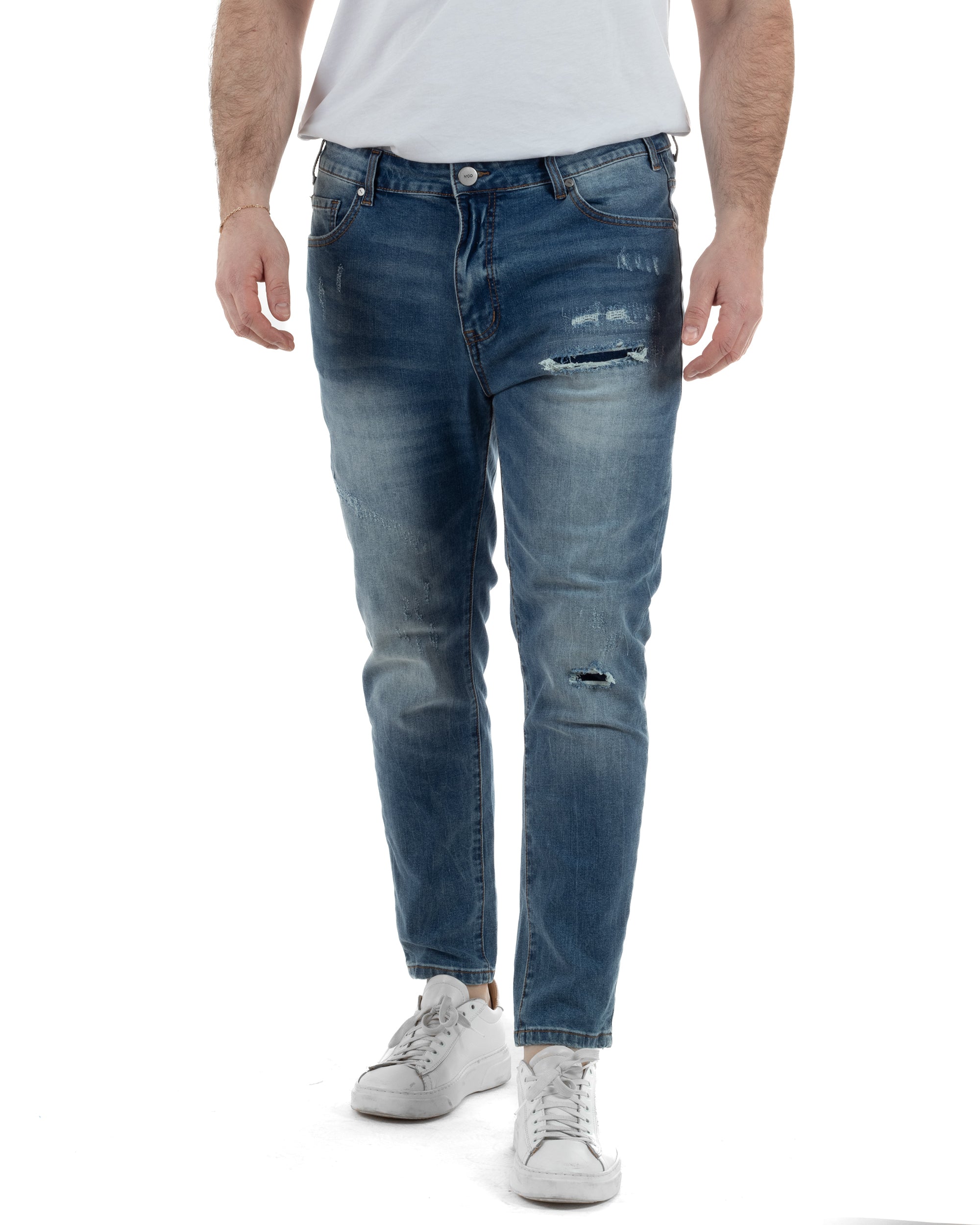 Jeans Cinque Tasche Slim Slavato TCJS1004A