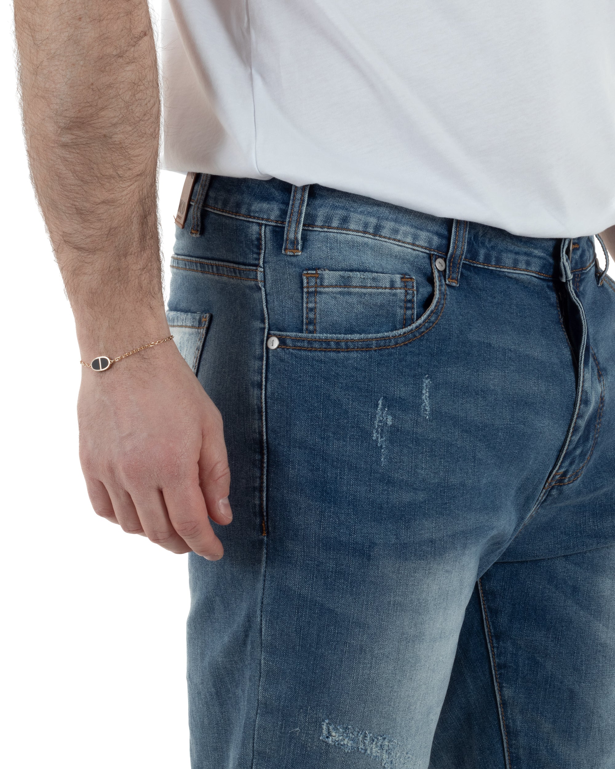 Jeans Cinque Tasche Slim Slavato TCJS1004A